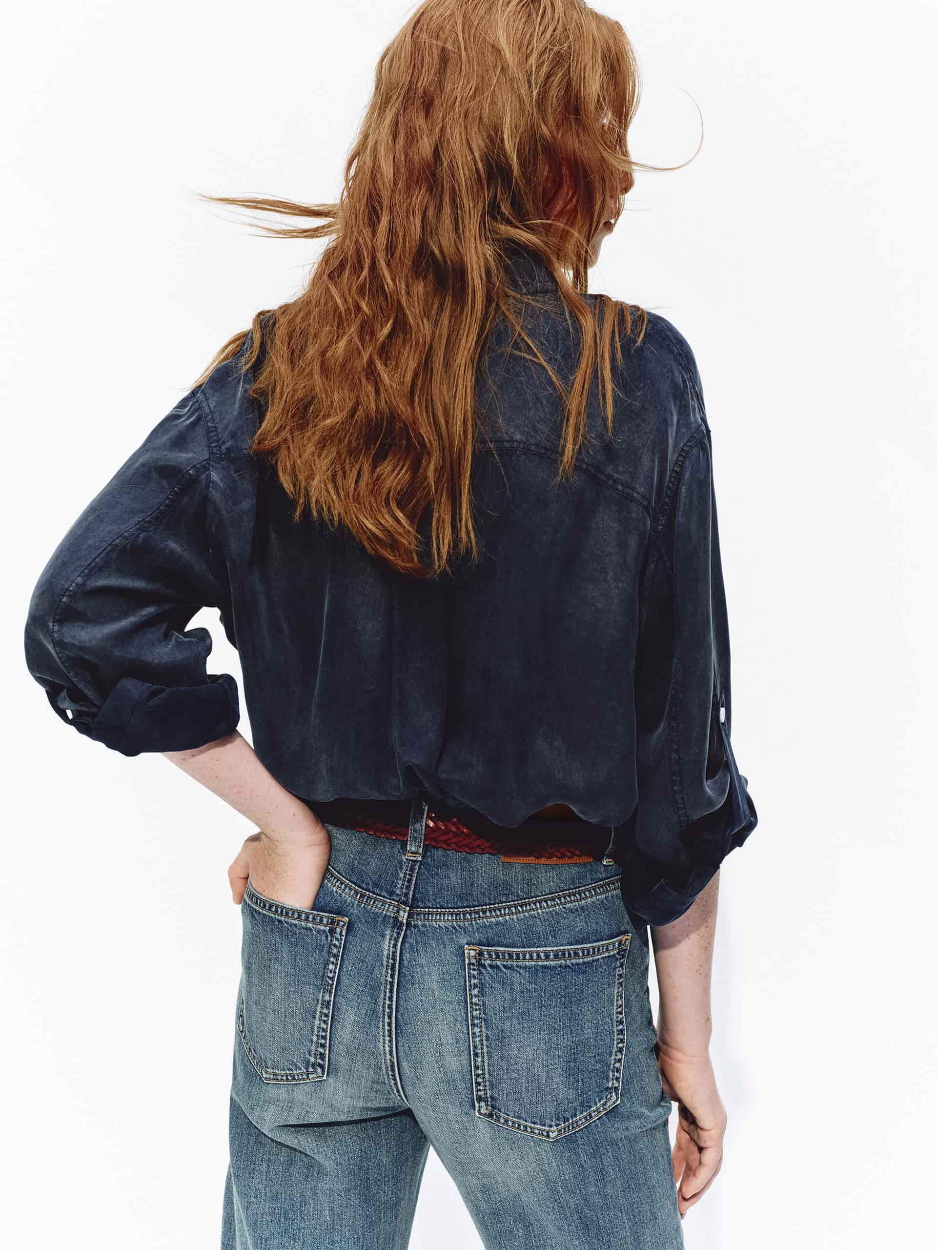 Cupro Blend Button Shirt - Image 11
