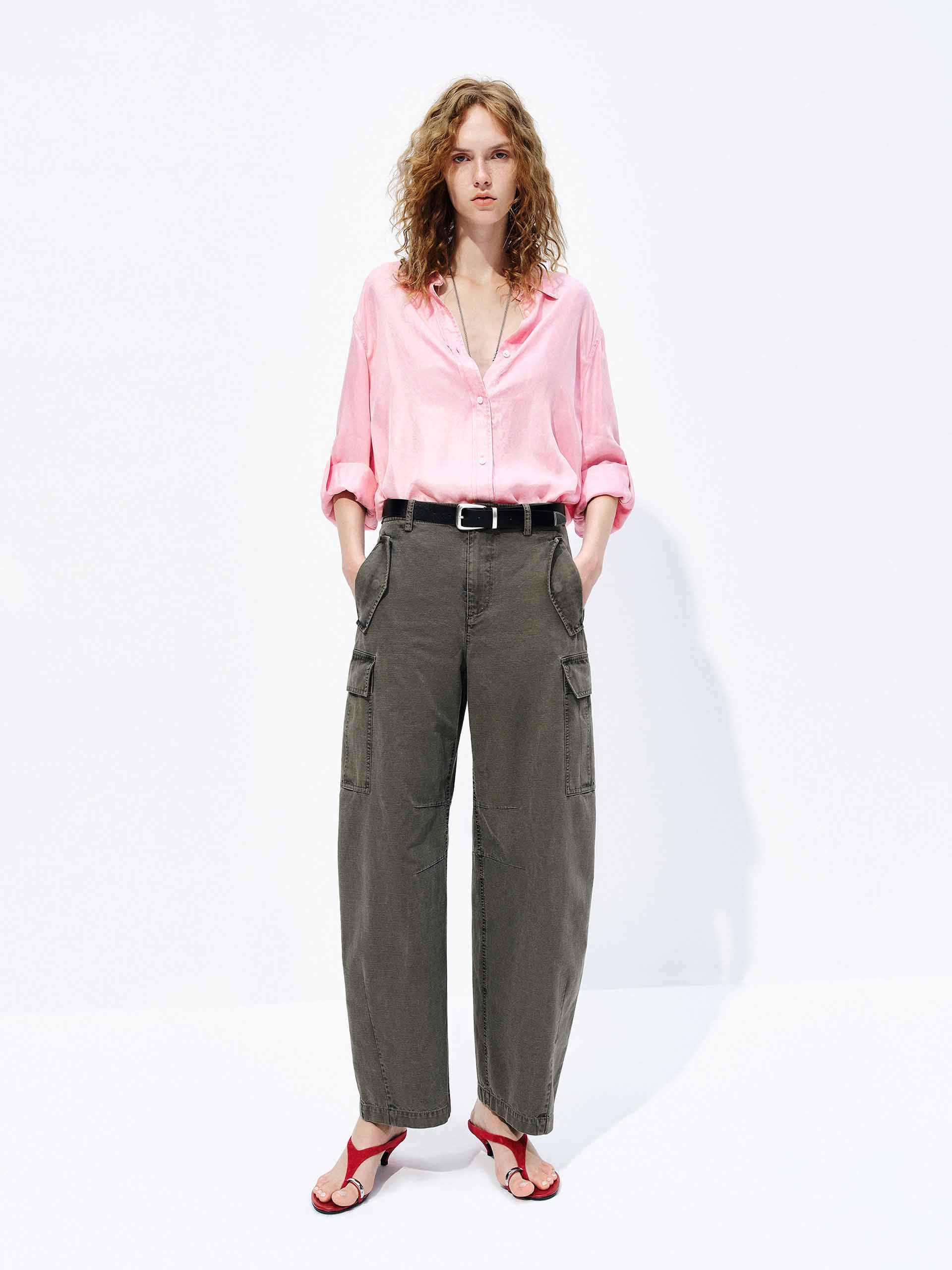 Cupro Blend Button Shirt - Image 2