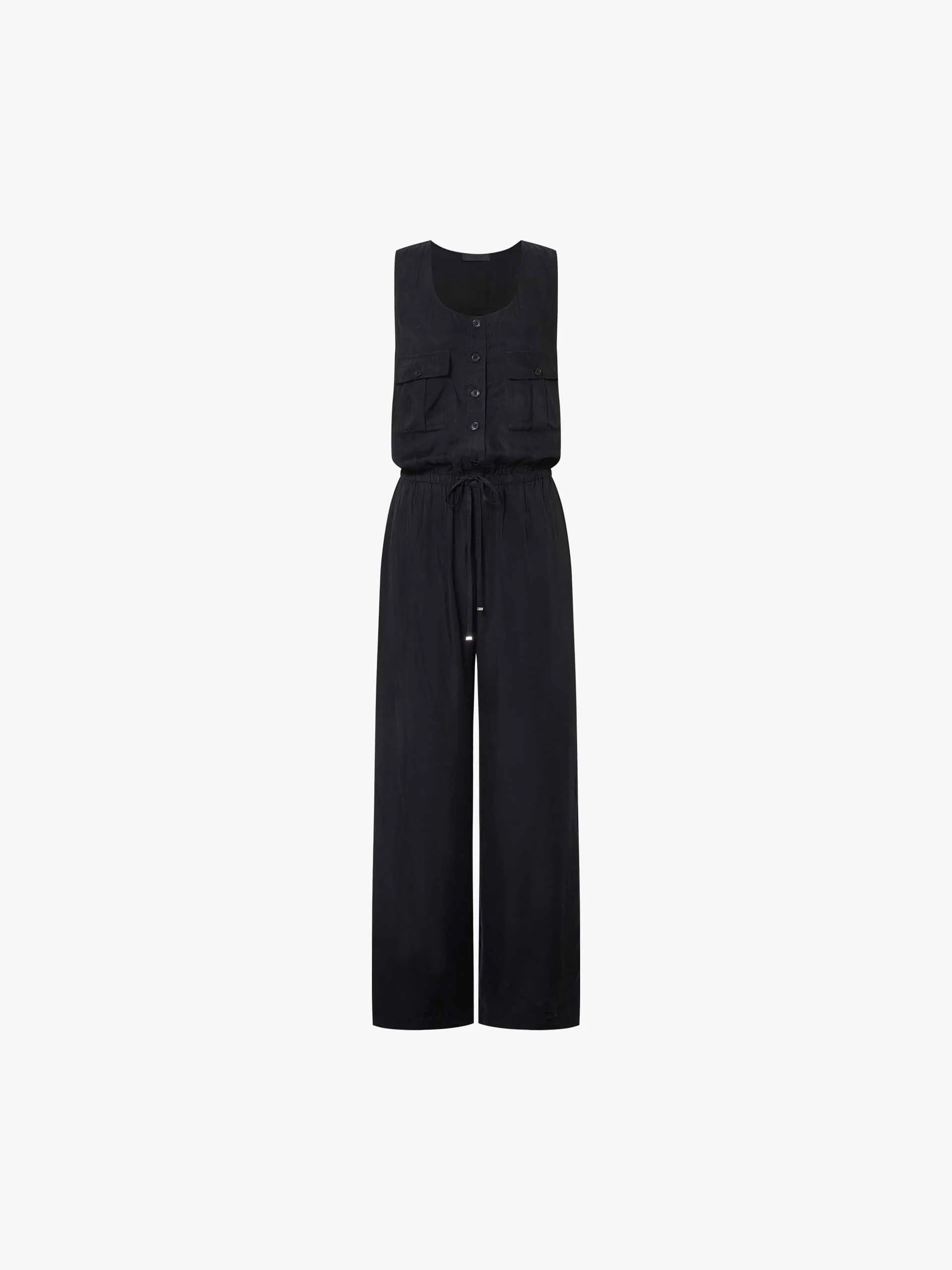 Cupro Blend Sleeveless Jumpsuit - Image 5