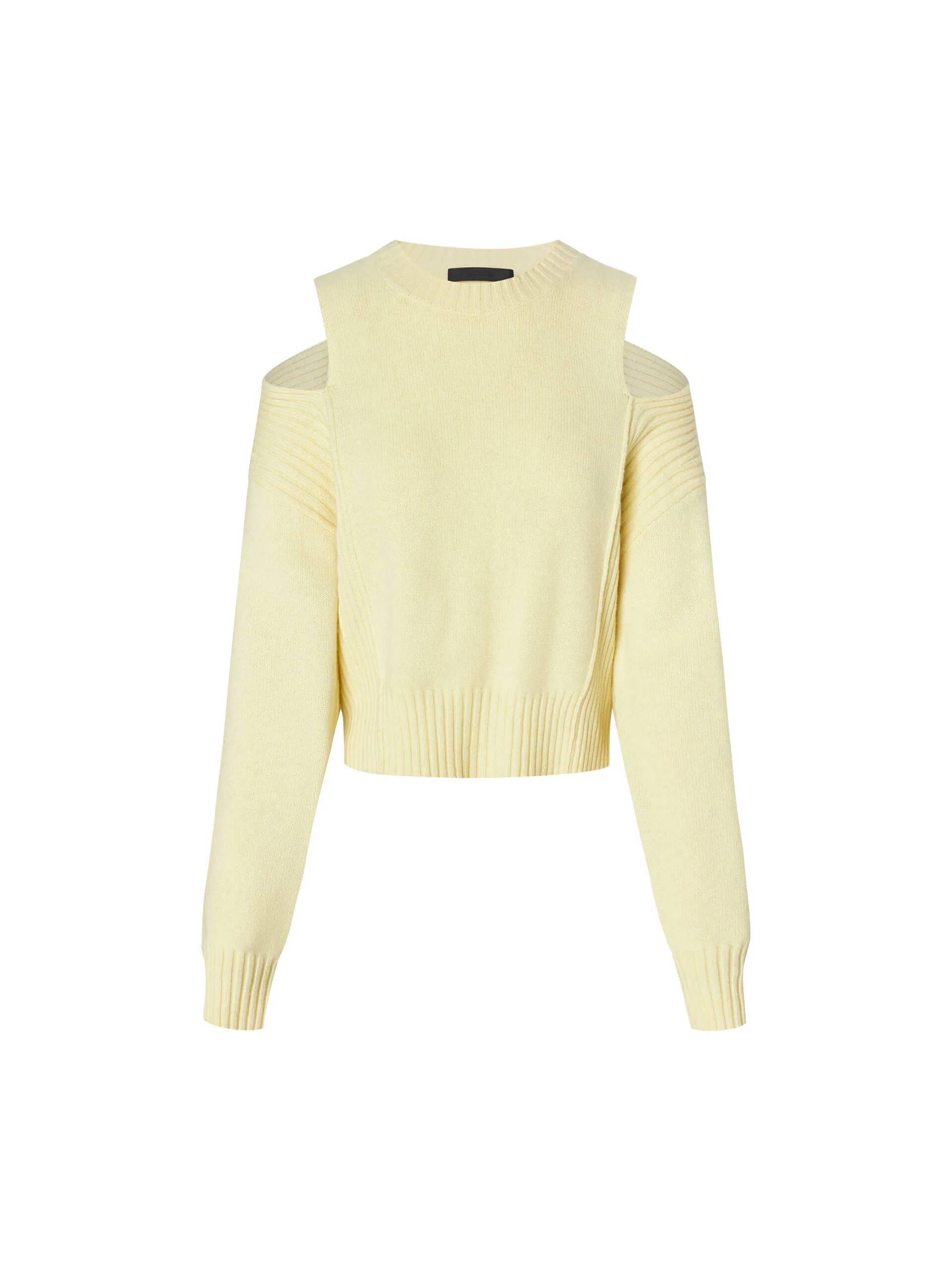 Cut Shoulder Wool Sweater - Image 5