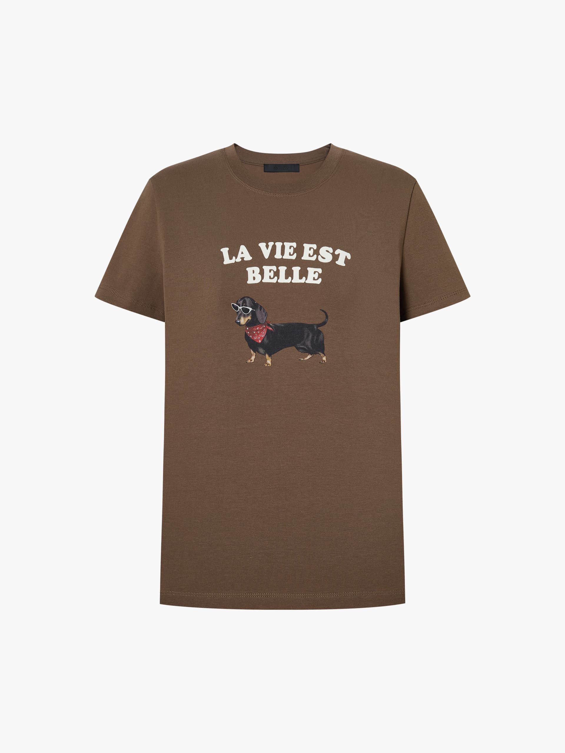 Cute Pet Print Cotton T-Shirt - Image 13