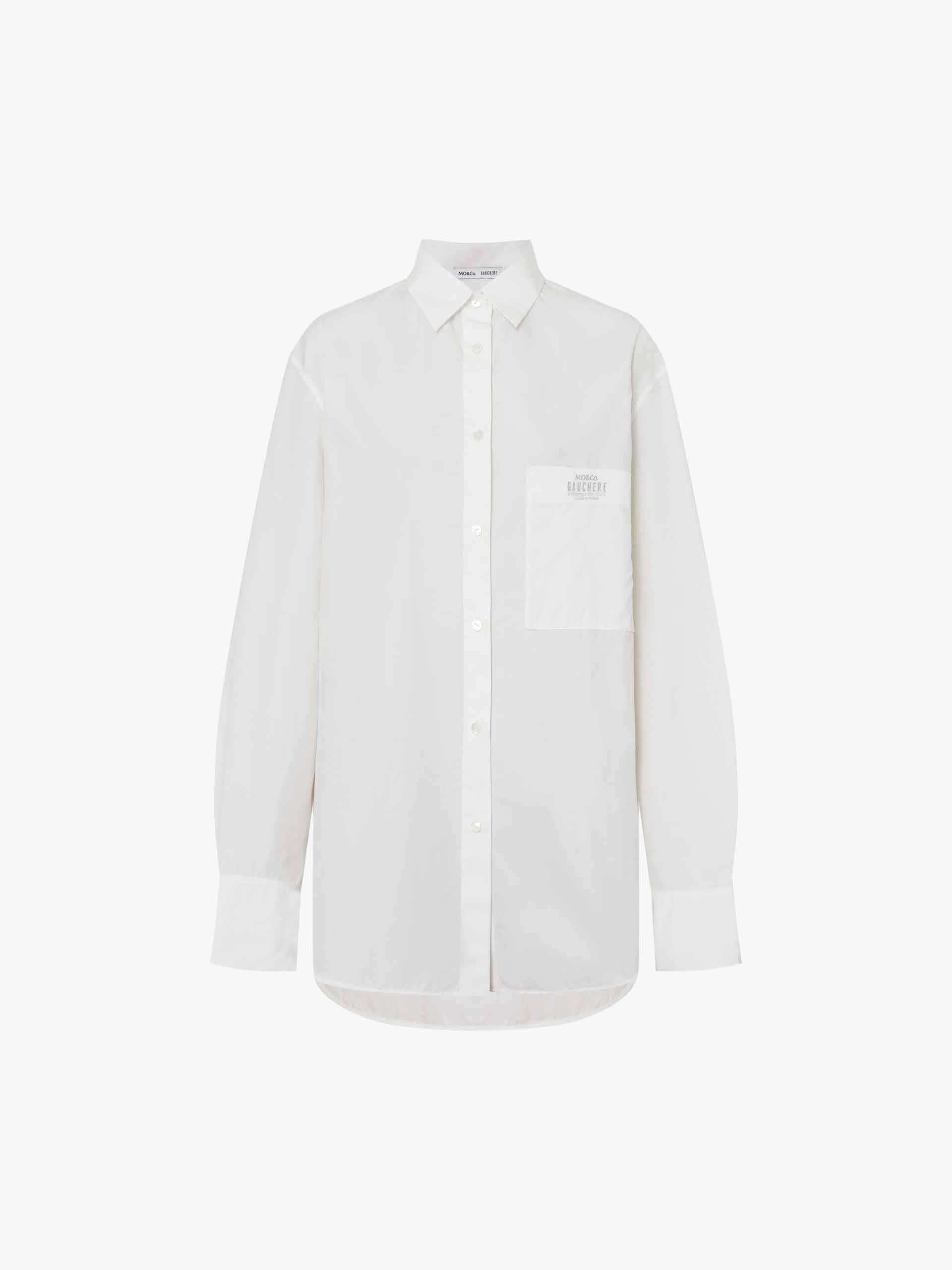 Cutout Back Cotton Shirt - Image 5