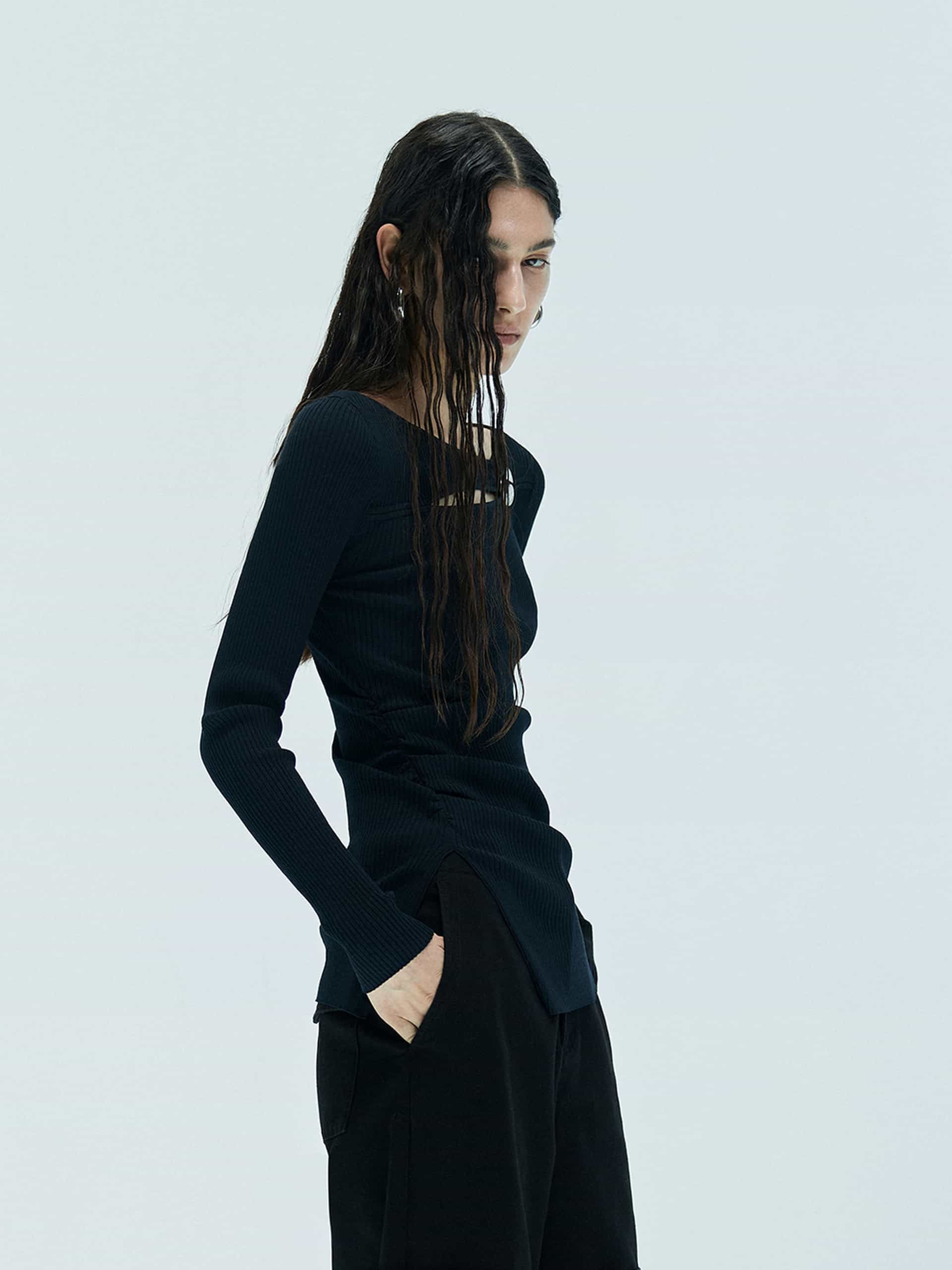 Cutout Ribbed Knit Sweater - Image 12