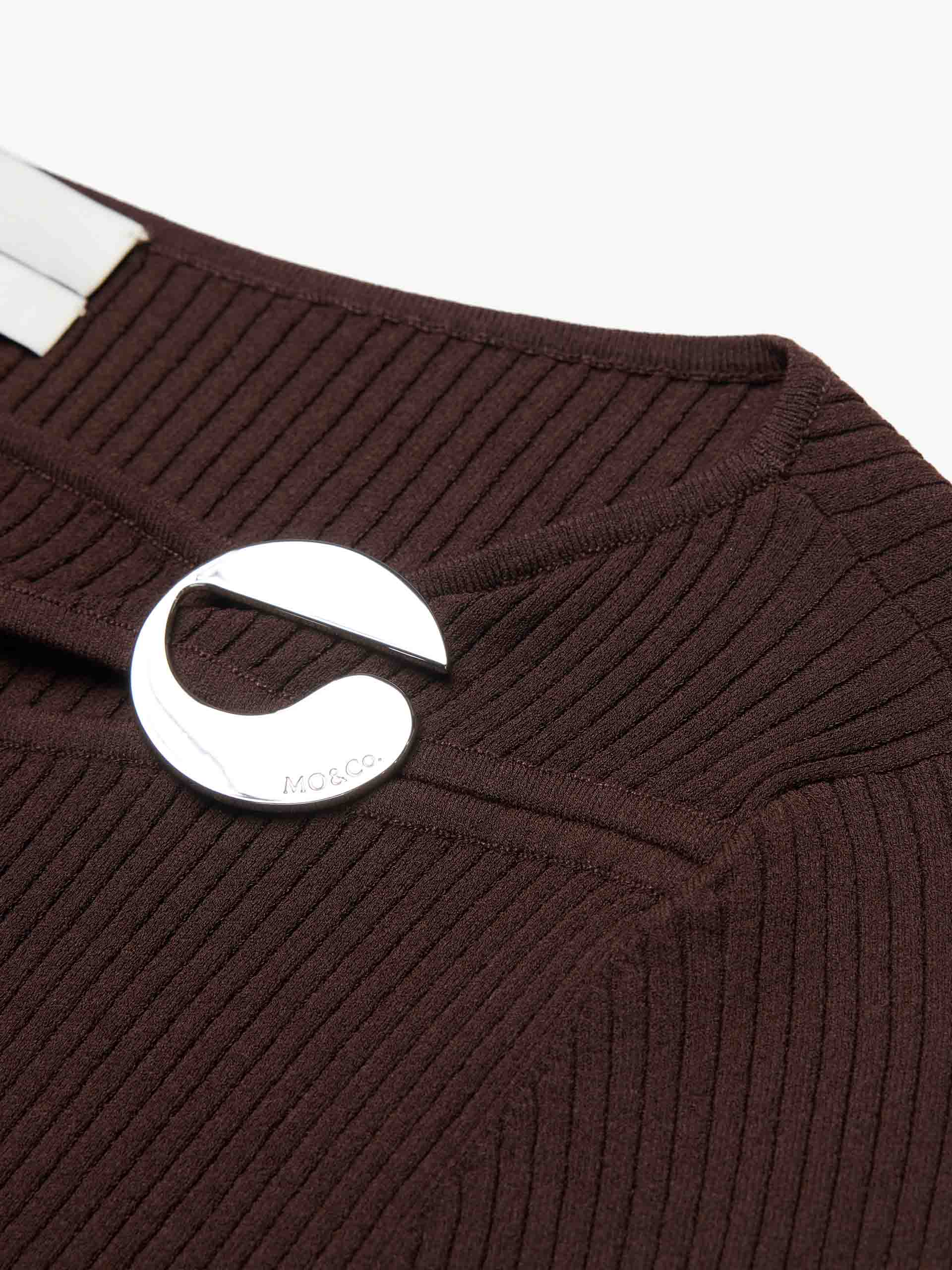 Cutout Ribbed Knit Sweater - Image 9