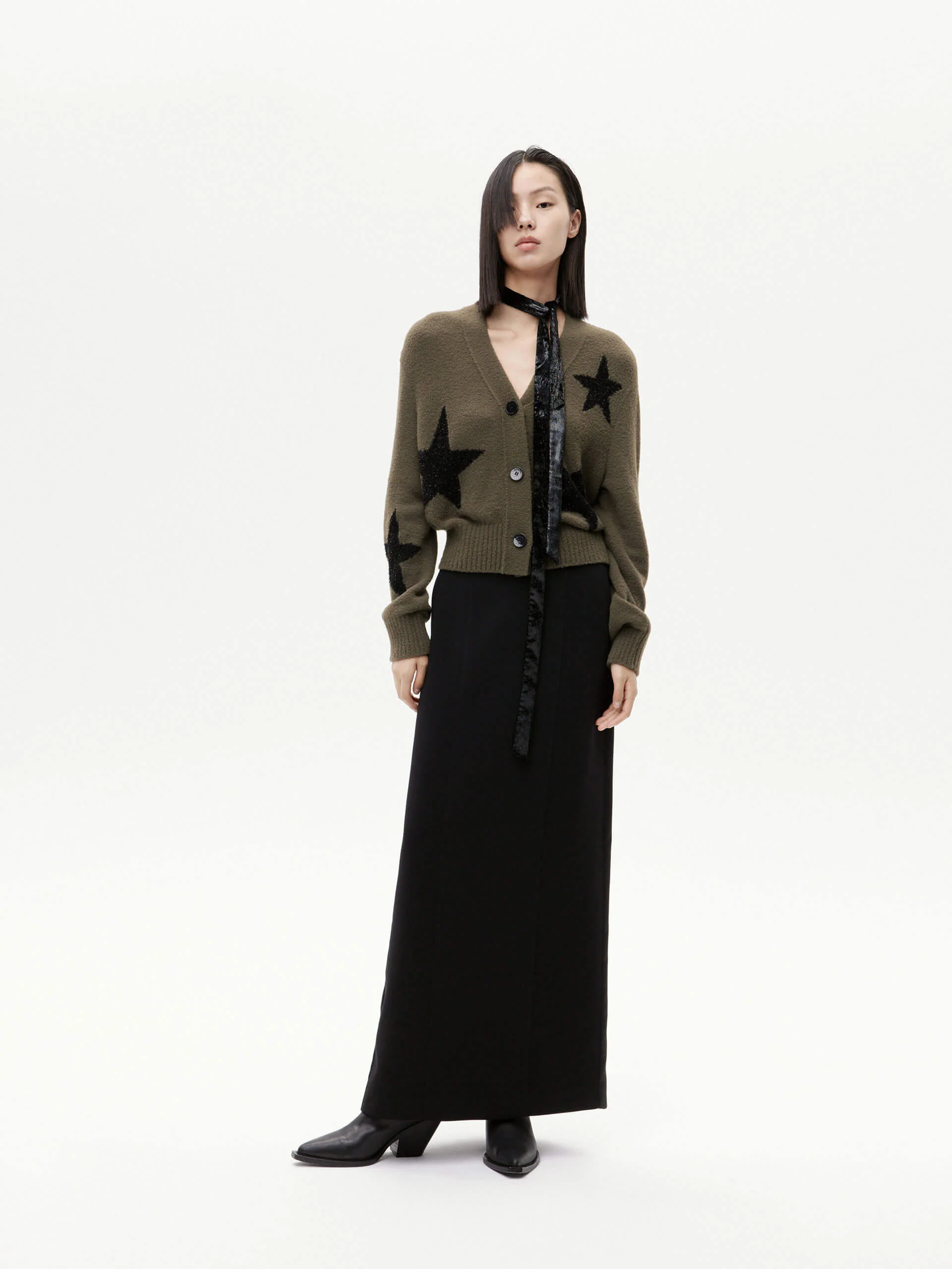 Deconstruct Slit Straight Skirt - Image 10