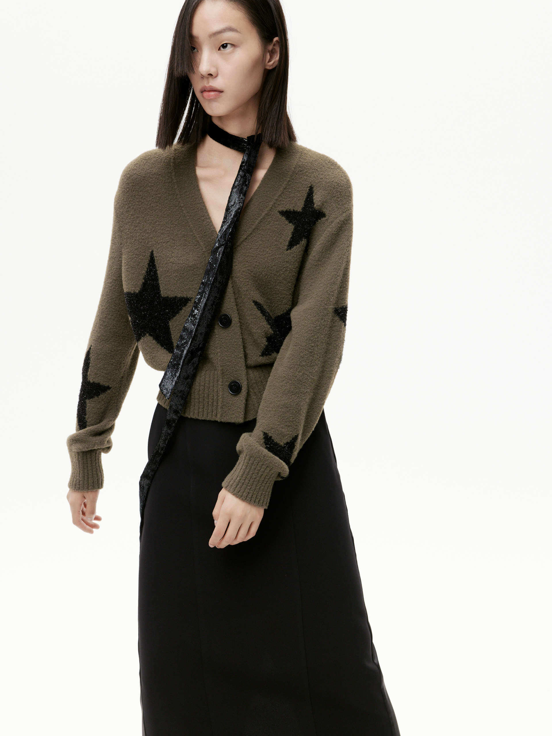 Deconstruct Slit Straight Skirt - Image 13