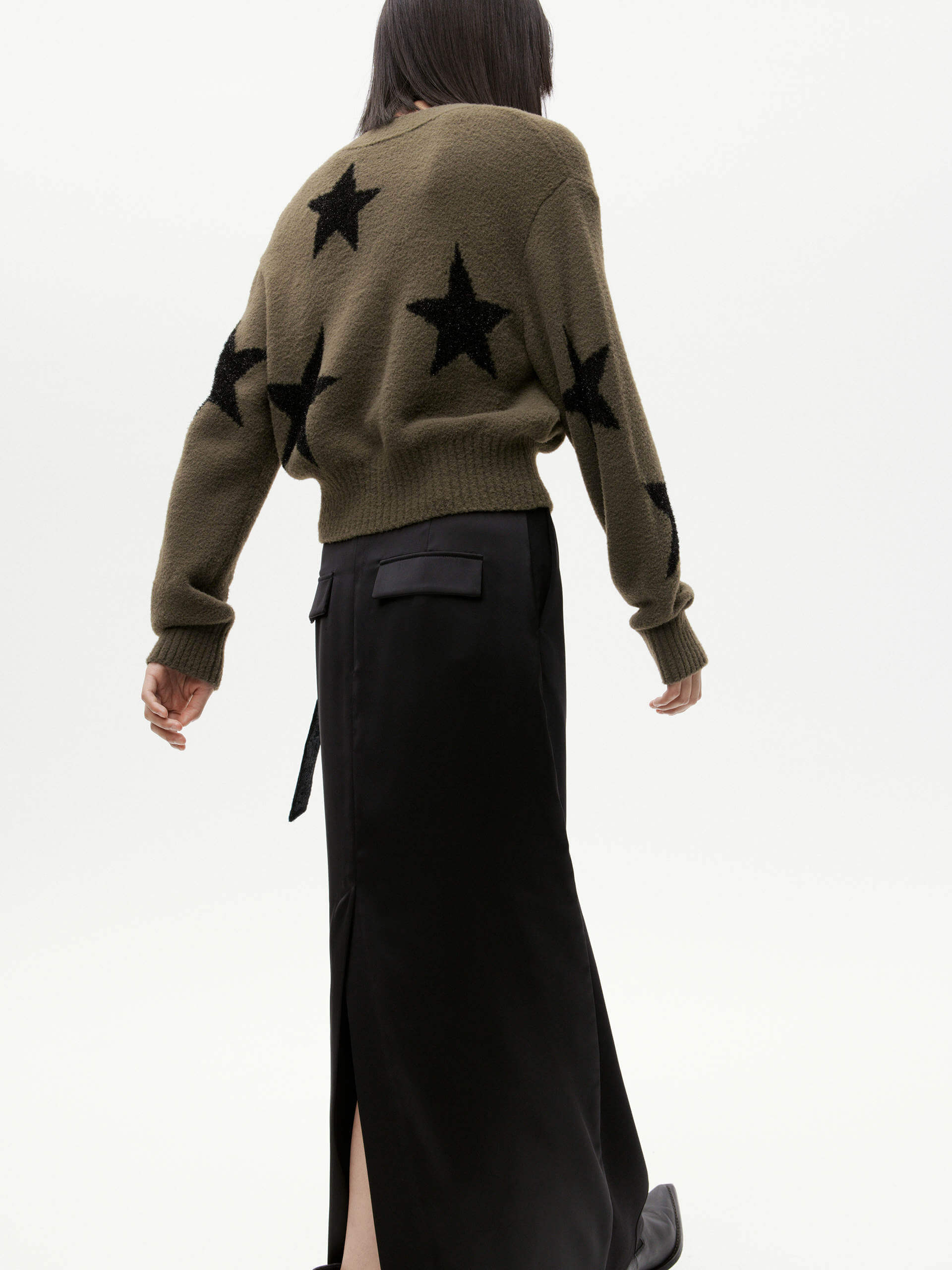 Deconstruct Slit Straight Skirt - Image 14