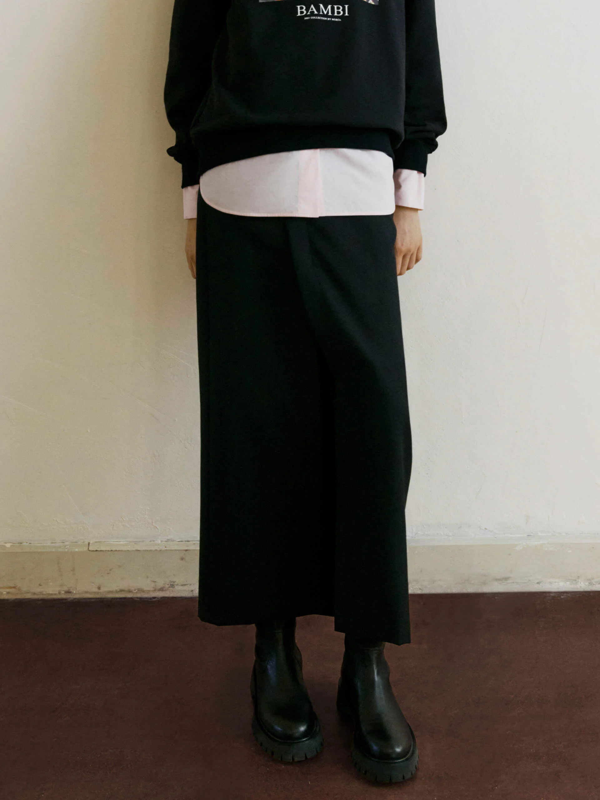 Deconstruct Slit Straight Skirt - Image 9