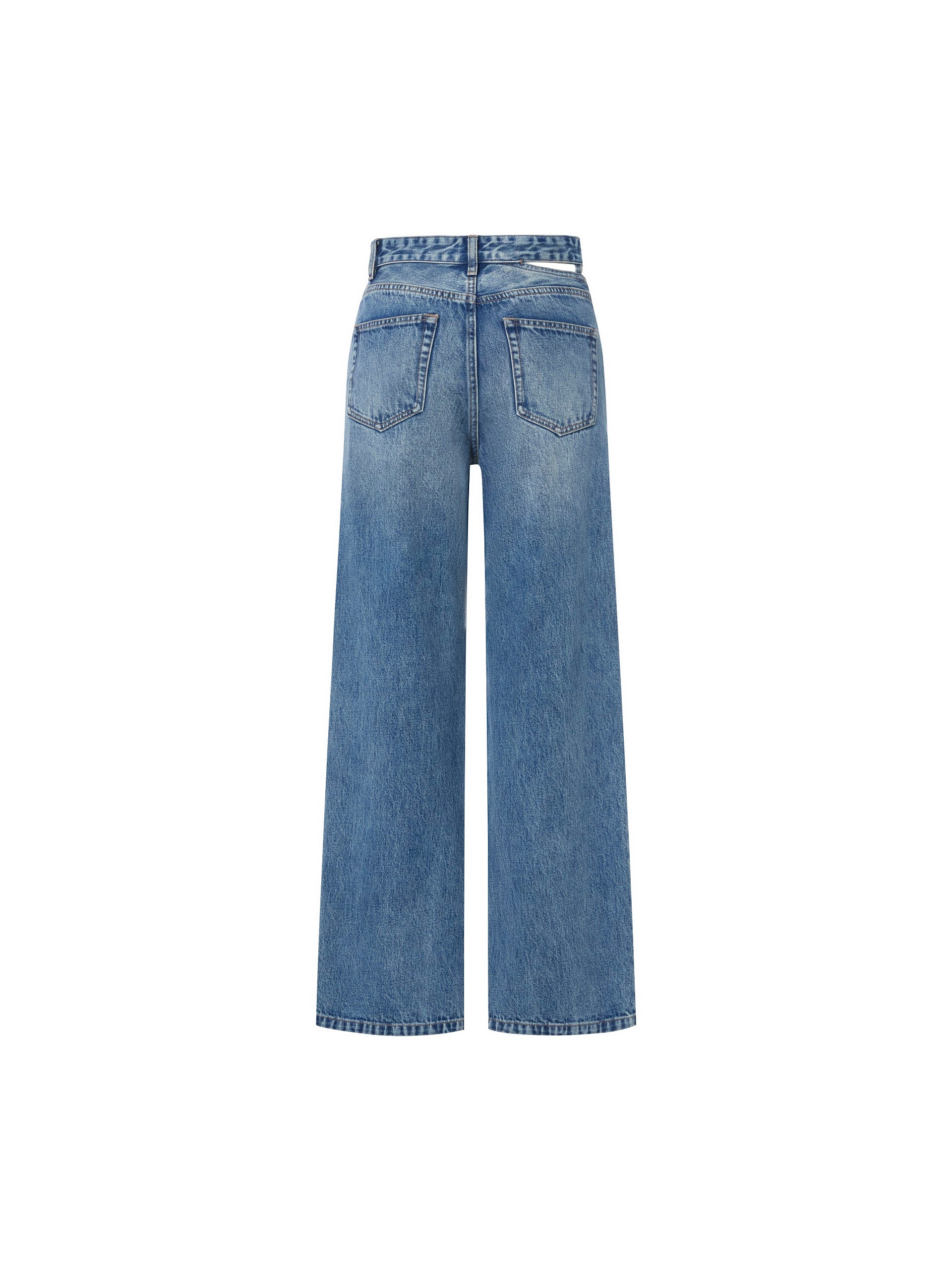 Deconstructed Cotton Jeans - Image 11