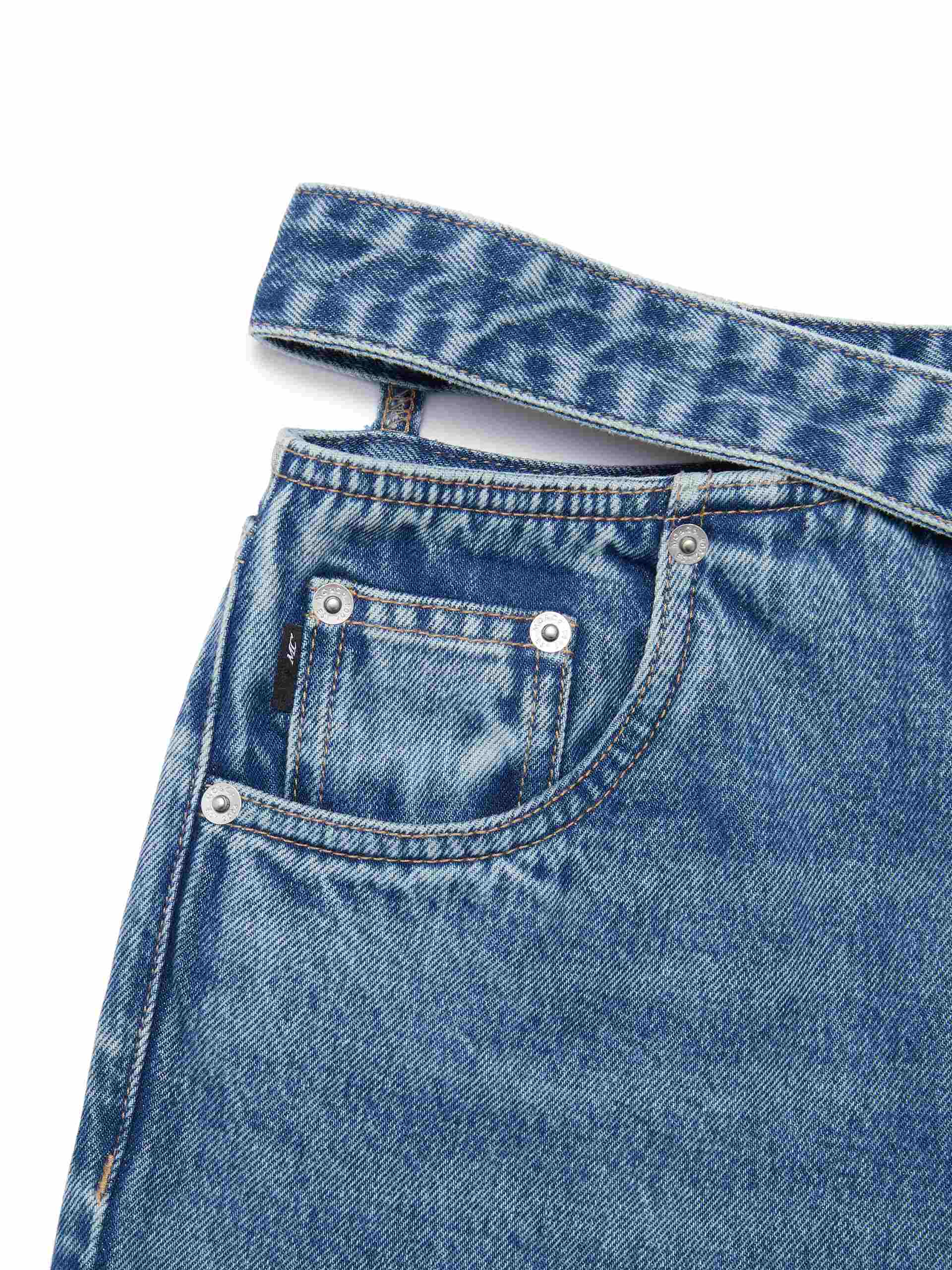 Deconstructed Cotton Jeans - Image 12