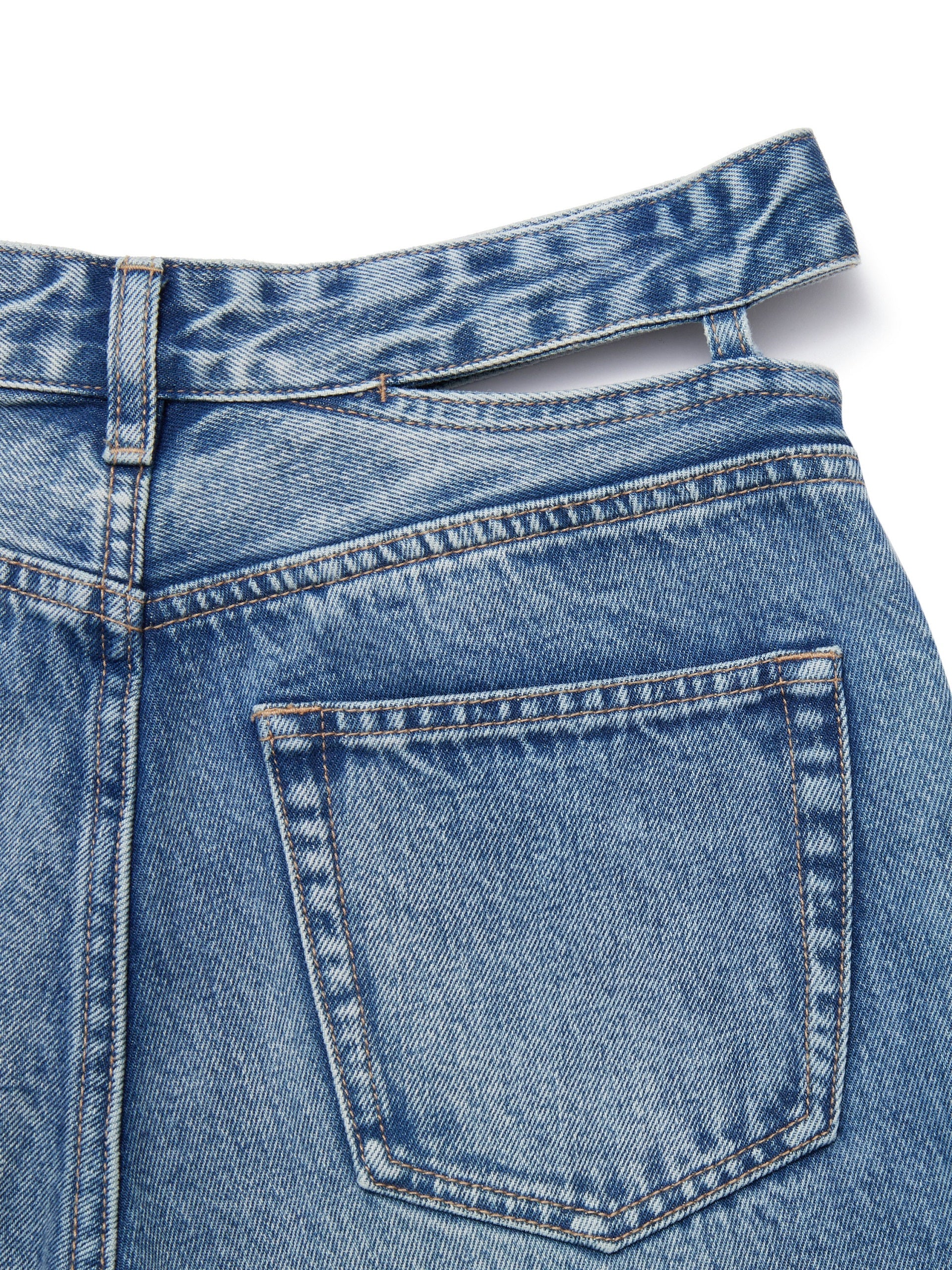 Deconstructed Cotton Jeans - Image 13