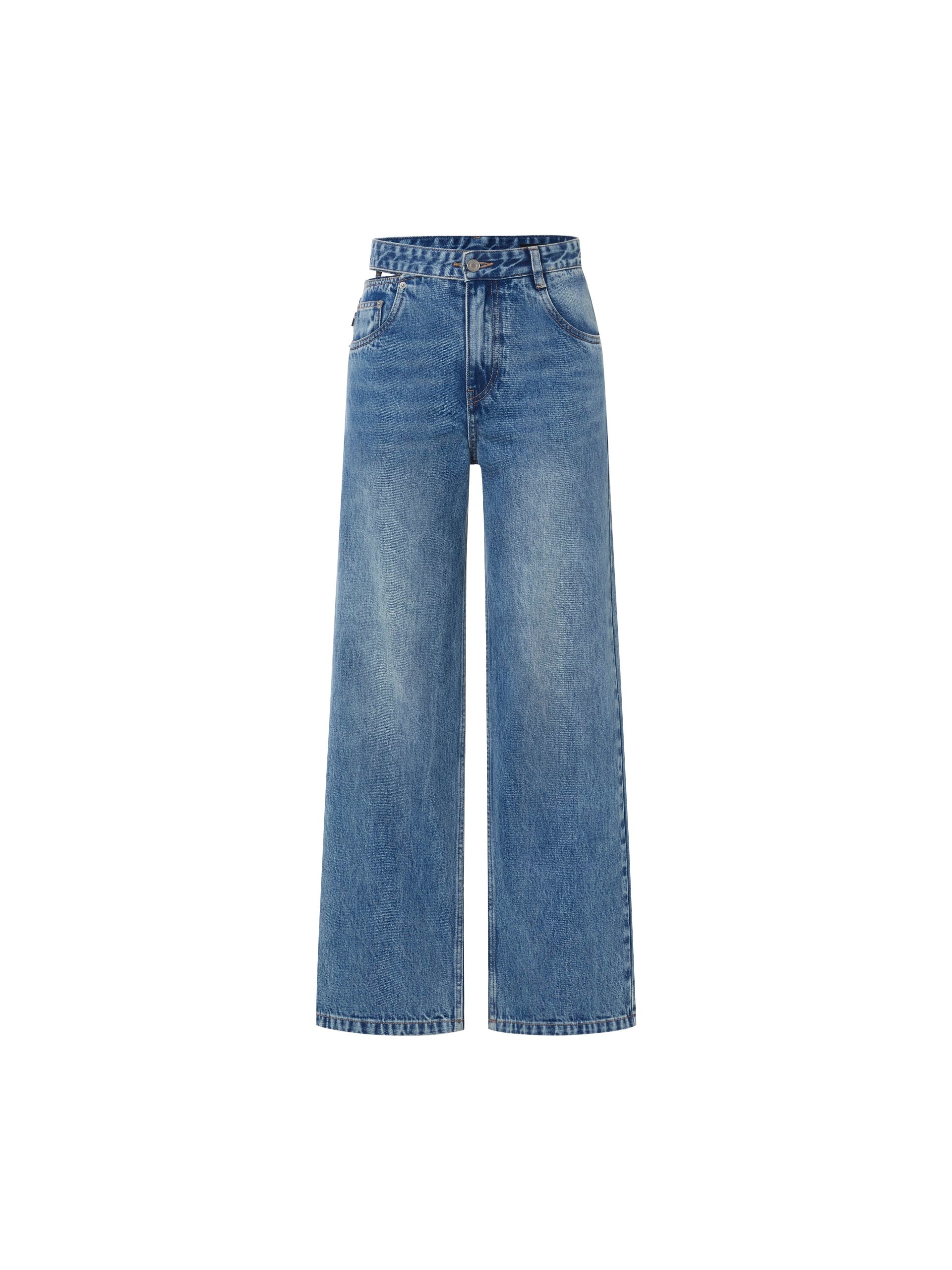 Deconstructed Cotton Jeans - Image 5