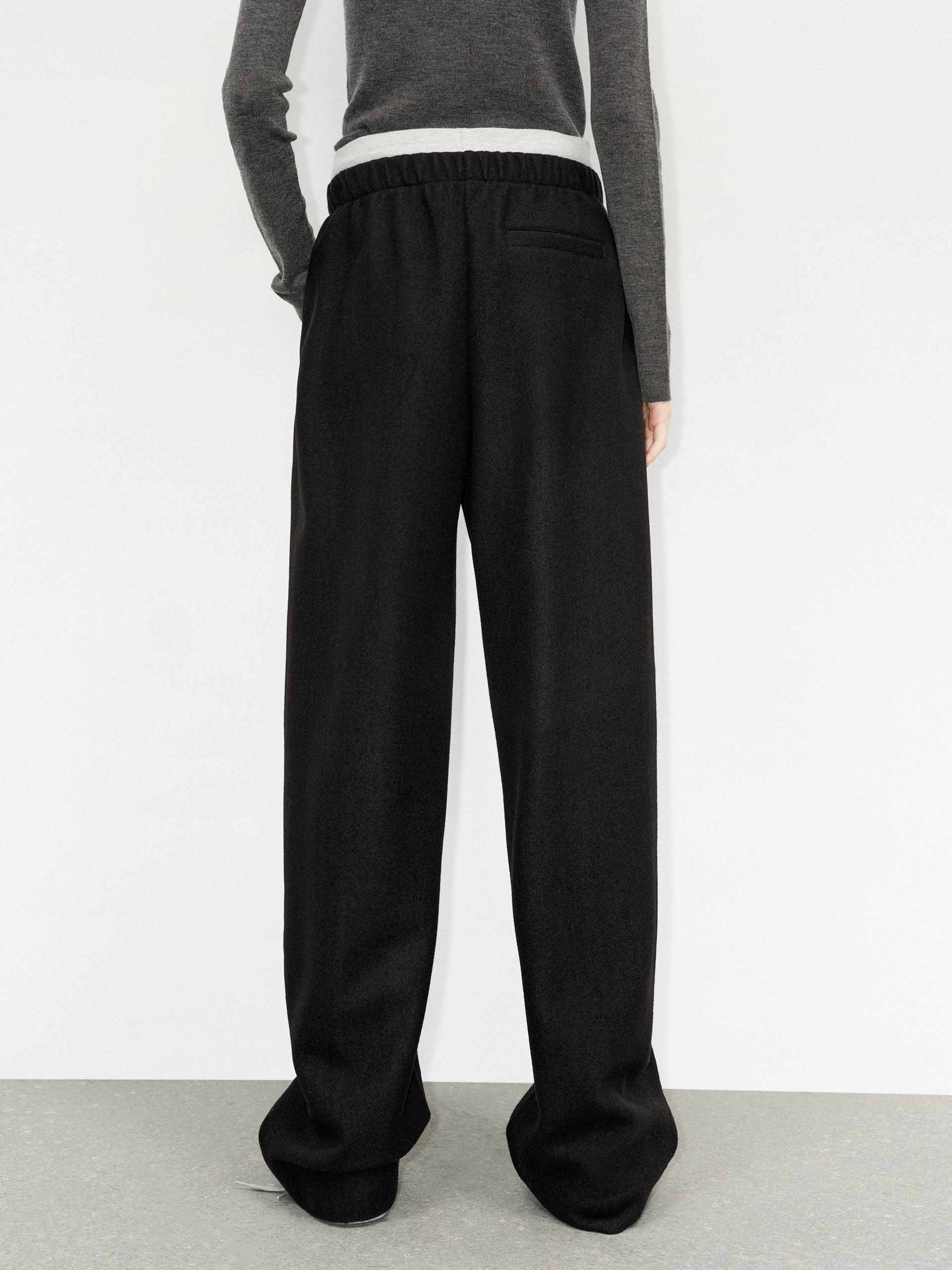 Deconstructed Waist Straight Pants - Image 11