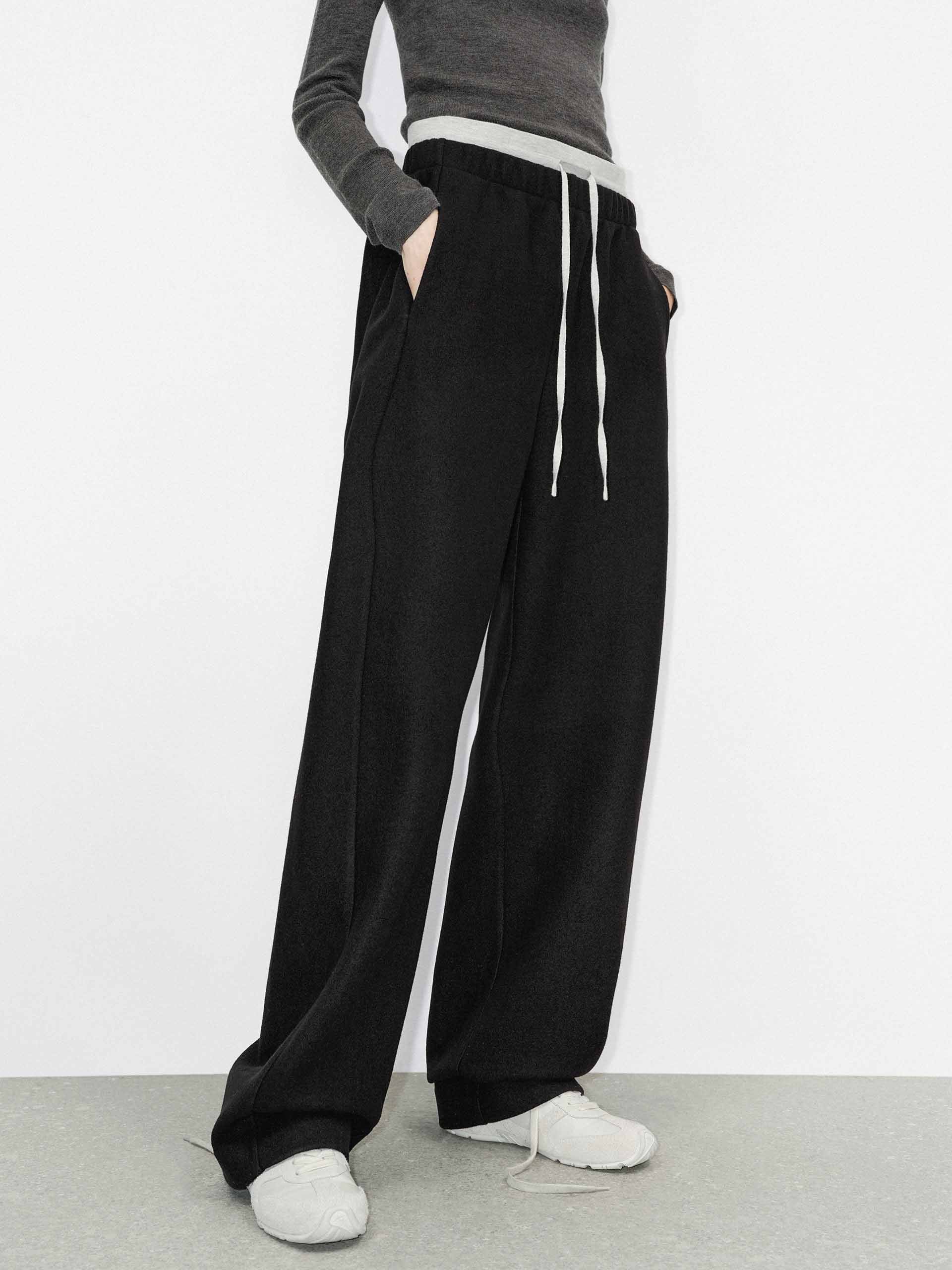 Deconstructed Waist Straight Pants - Image 14