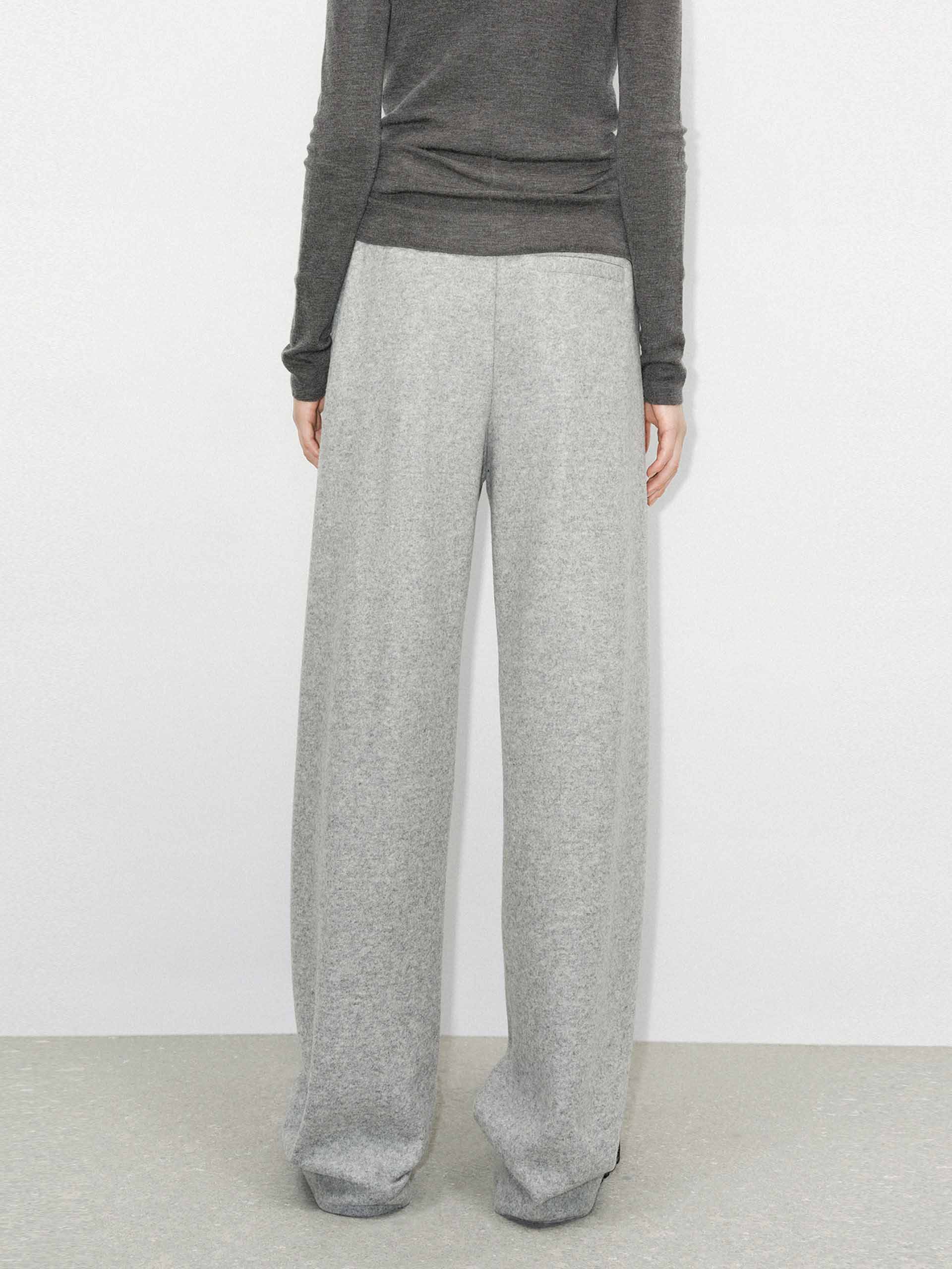 Deconstructed Waist Straight Pants - Image 3
