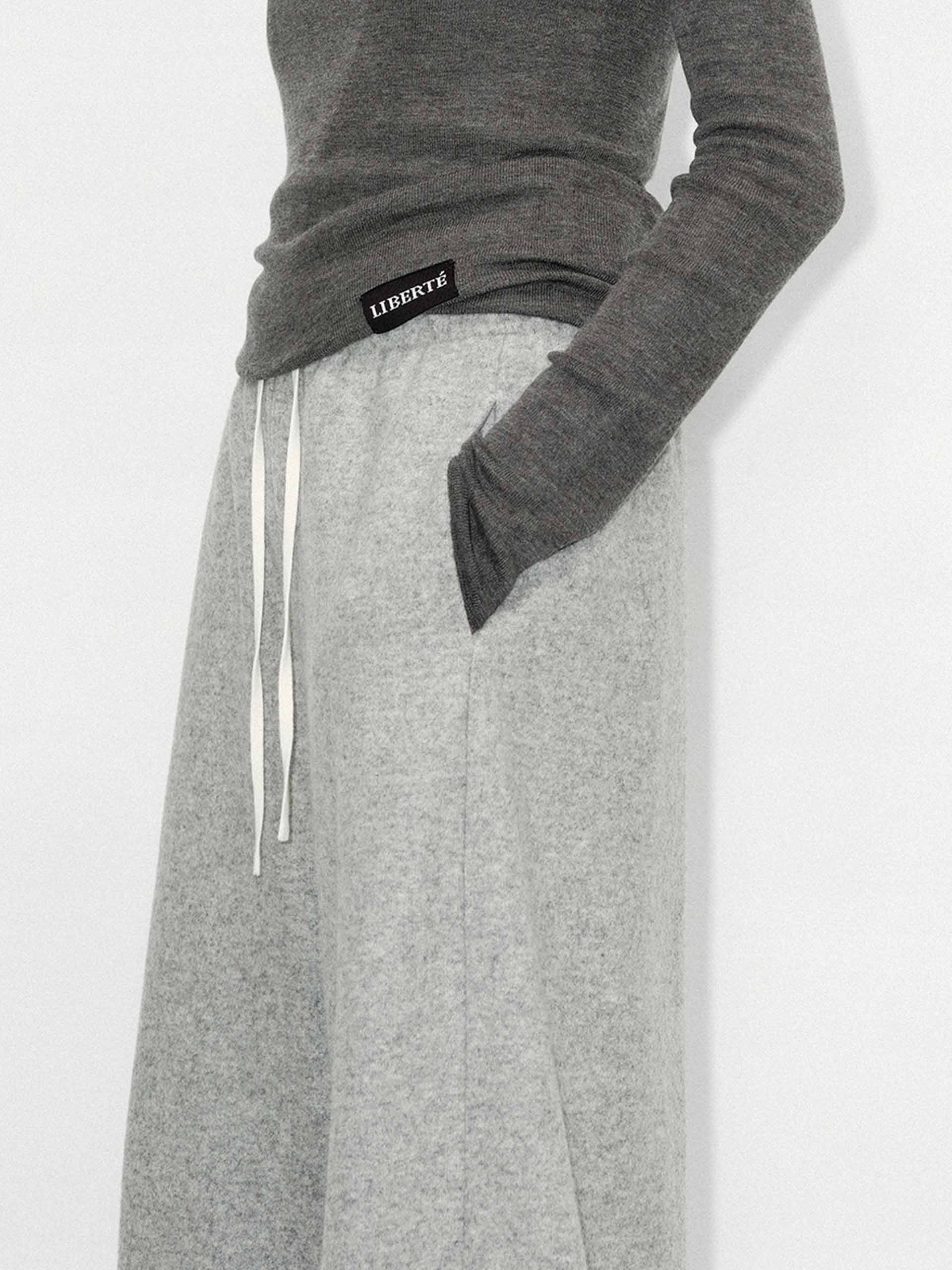 Deconstructed Waist Straight Pants - Image 8