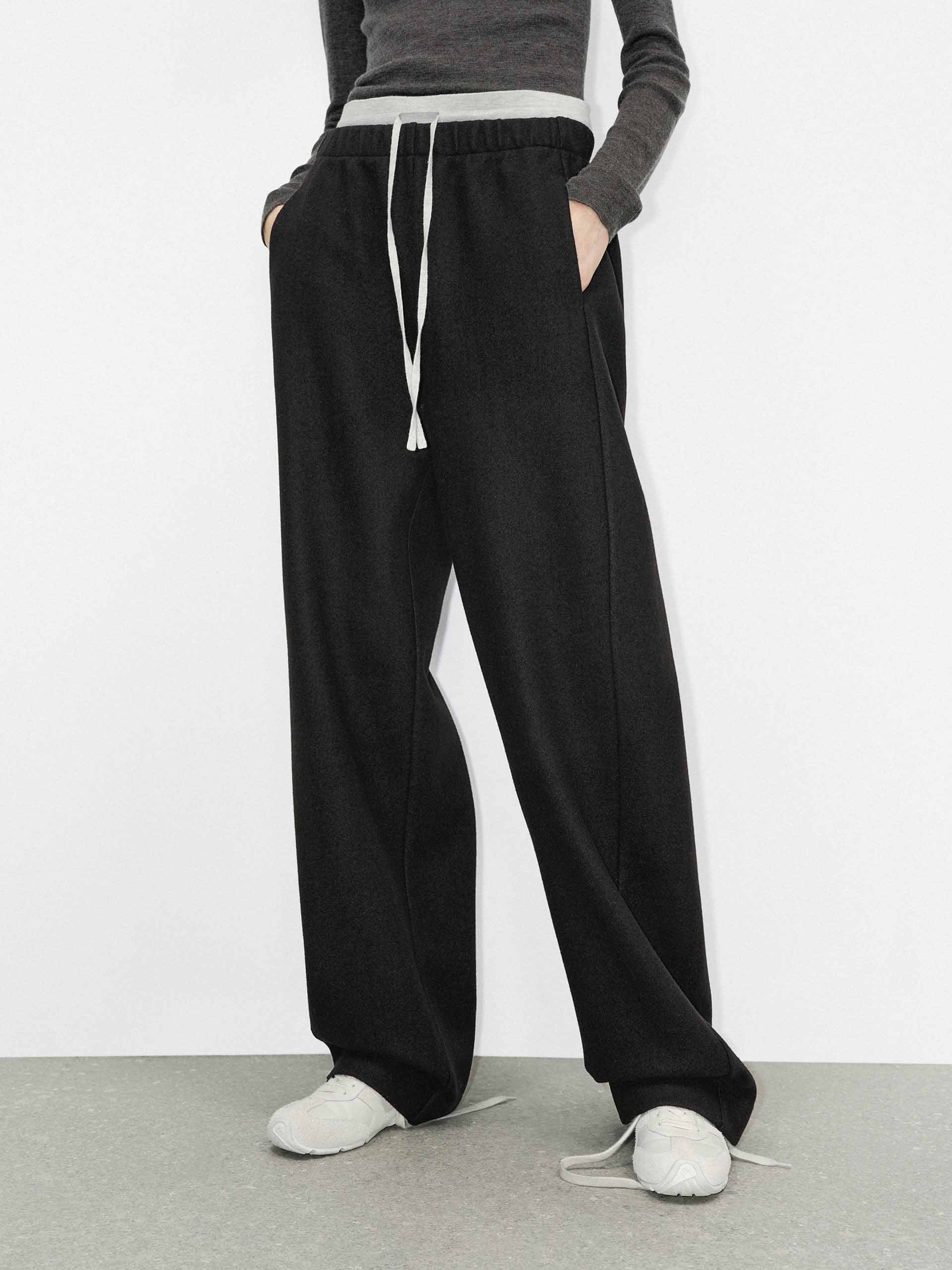 Deconstructed Waist Straight Pants - Image 9