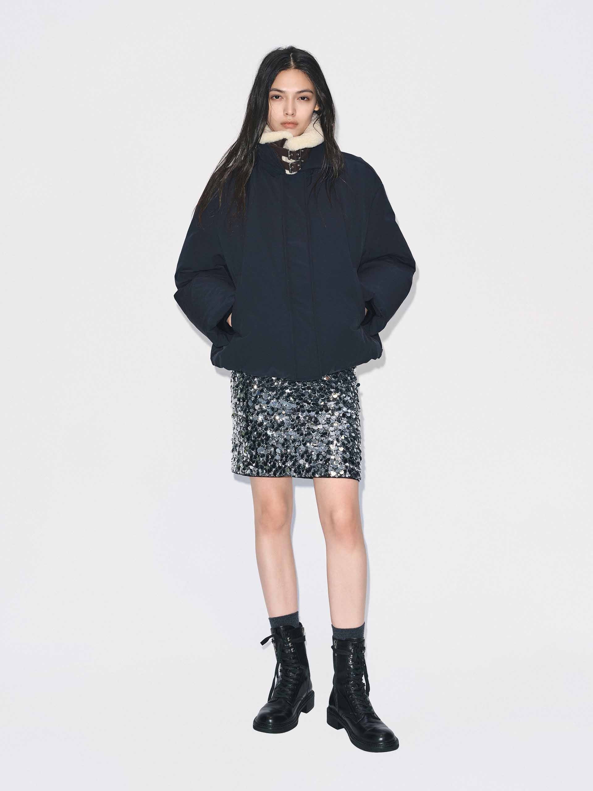 Detachable Wool Collar Down Jacket - Image 10