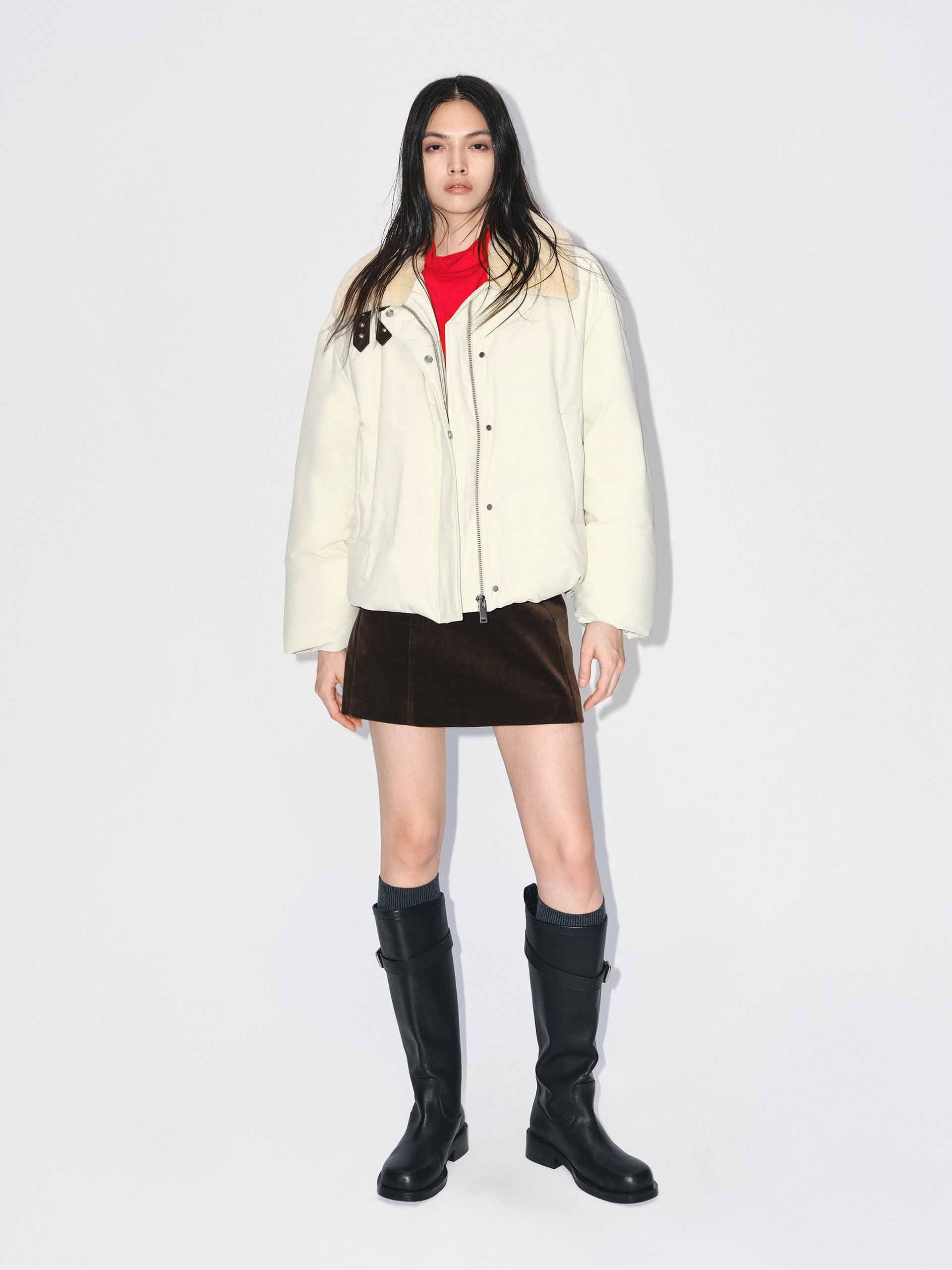 Detachable Wool Collar Down Jacket - Image 2