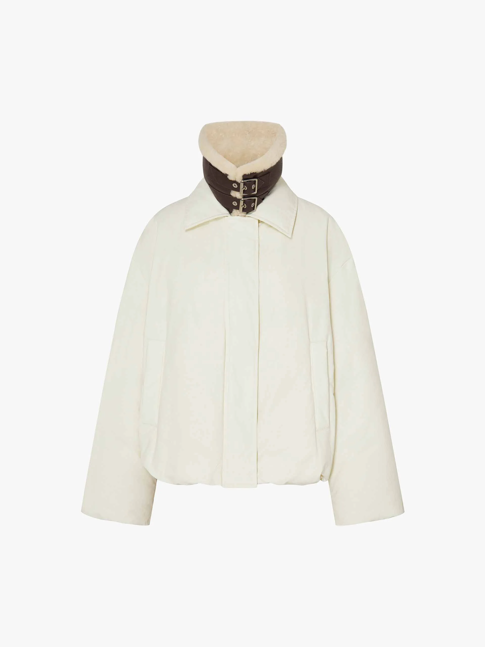 Detachable Wool Collar Down Jacket - Image 5