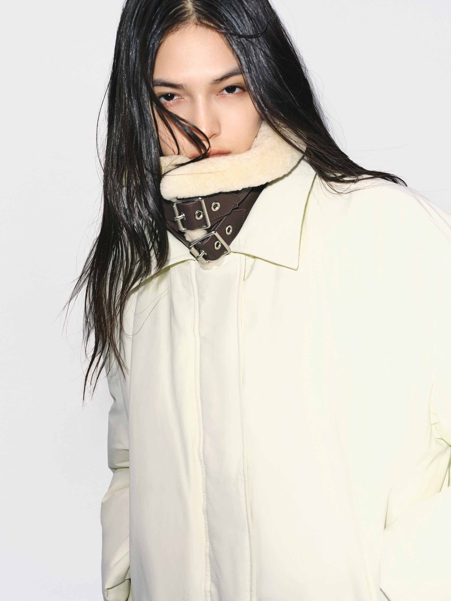 Detachable Wool Collar Down Jacket - Image 7