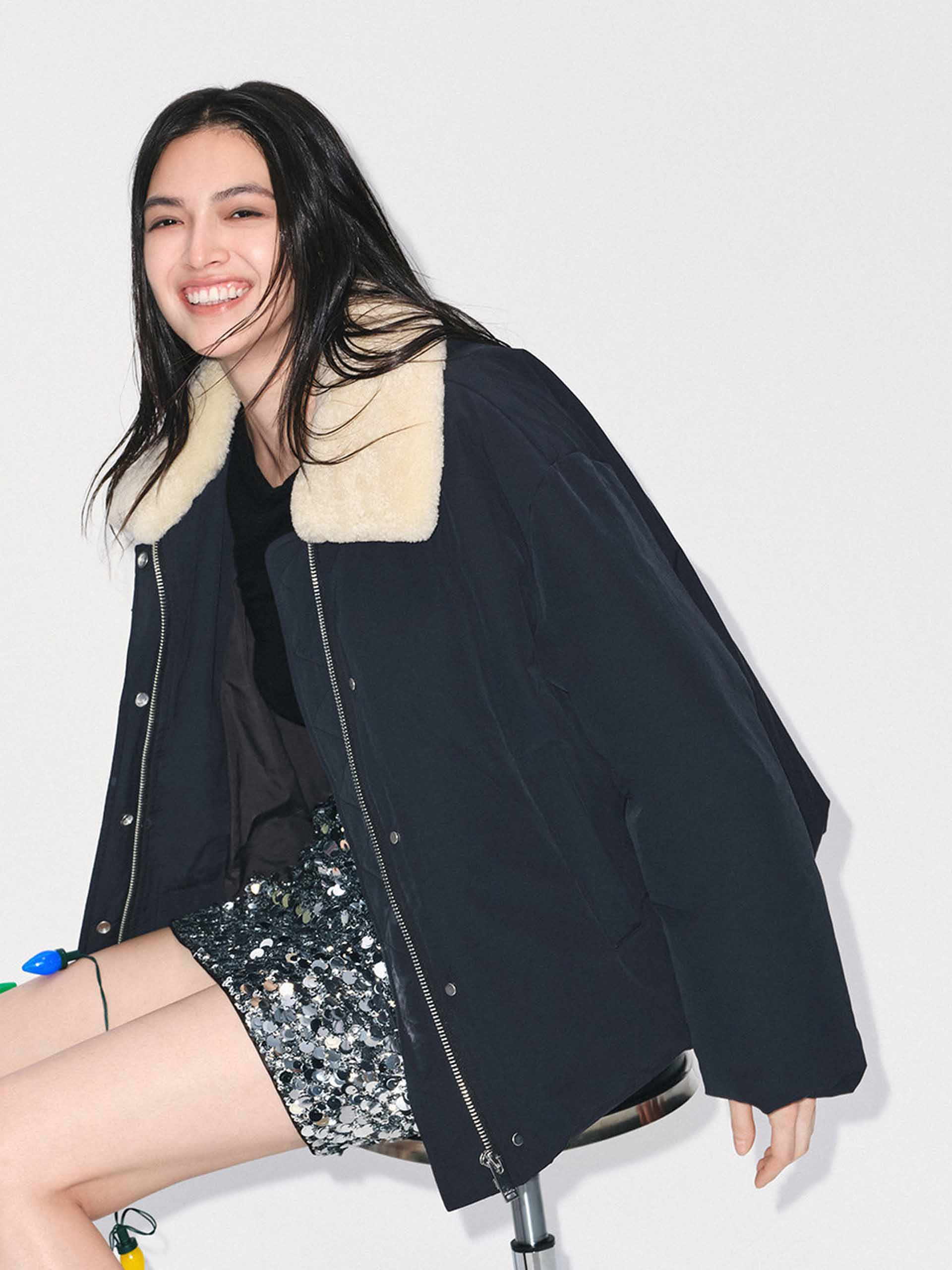 Detachable Wool Collar Down Jacket - Image 9
