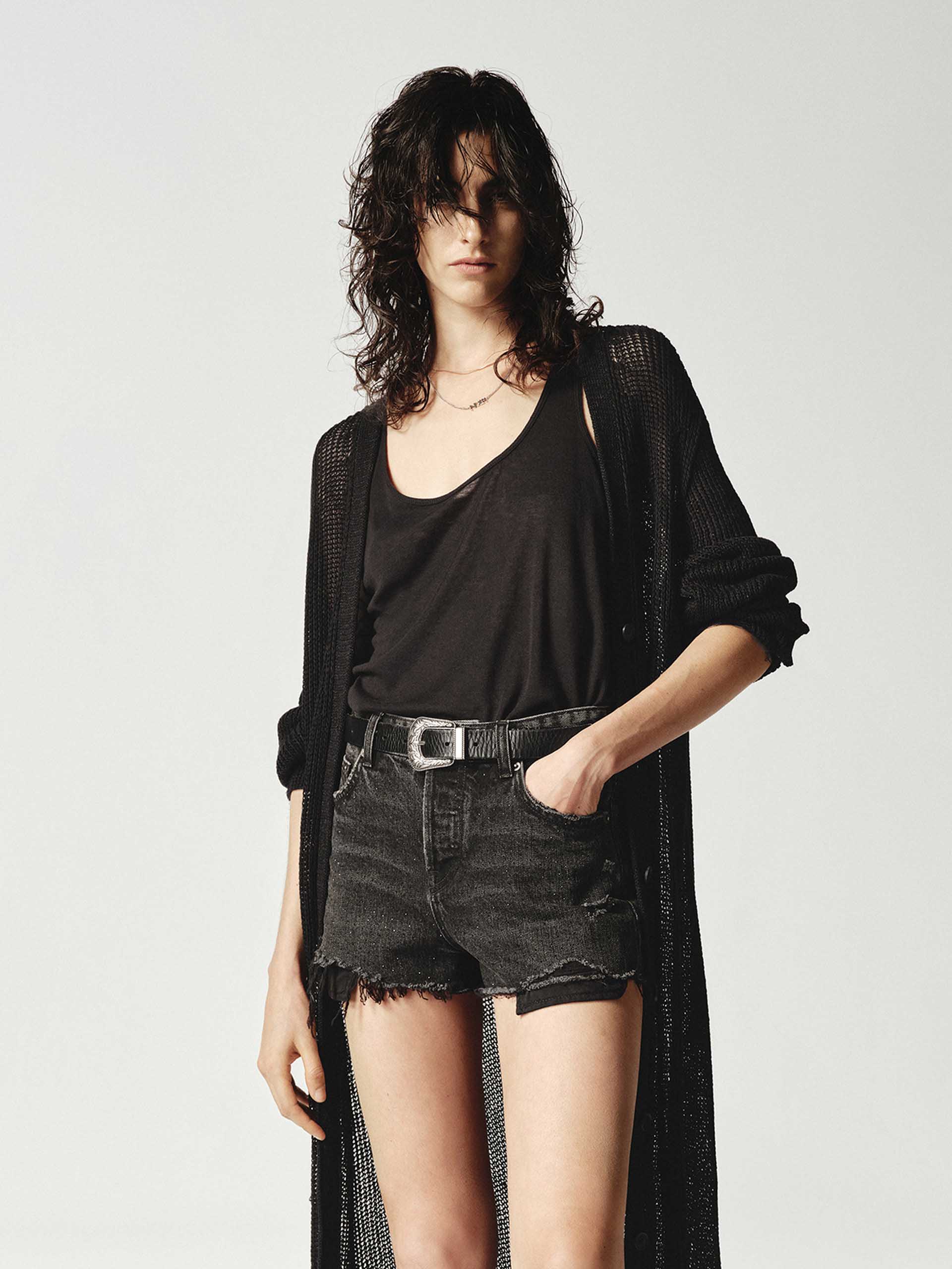 Distressed Detail Knit Cardigan - Image 8