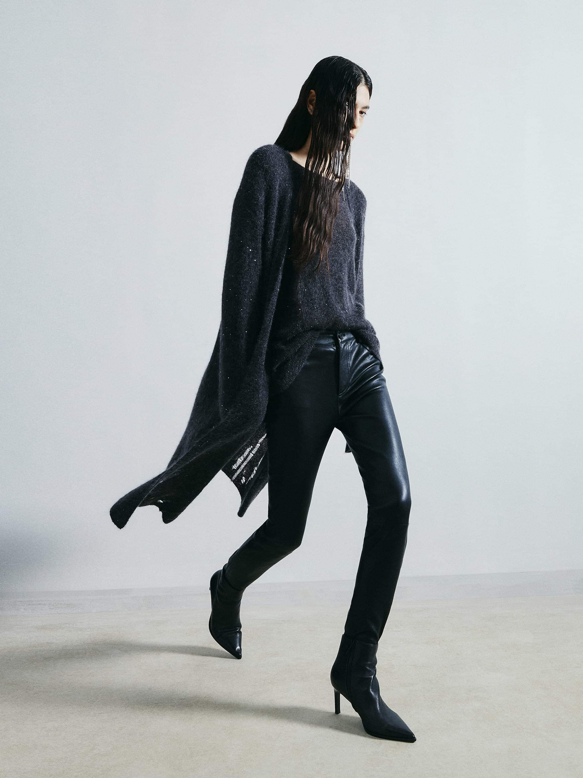 Distressed Detail Long Cardigan - Image 3