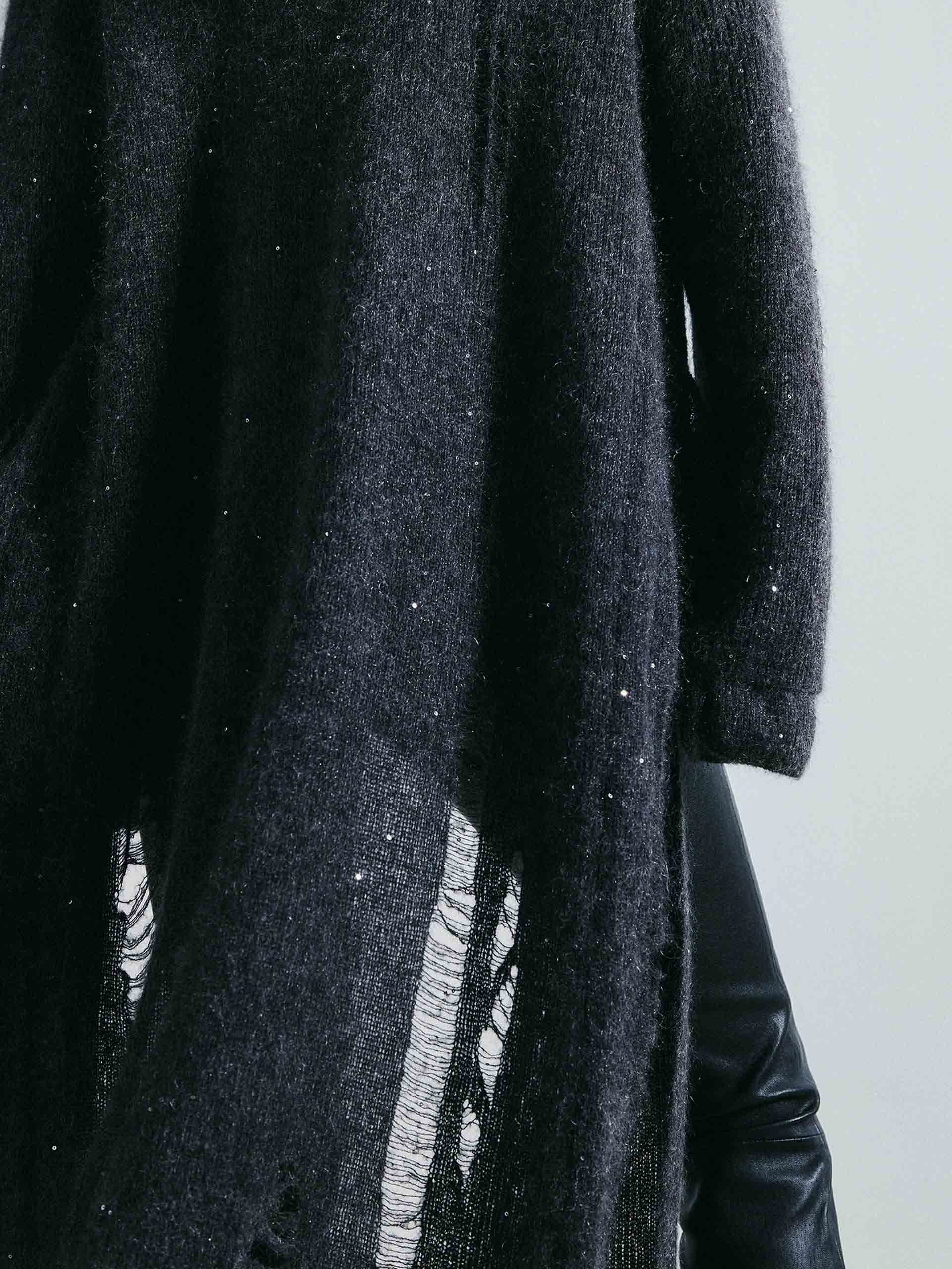 Distressed Detail Long Cardigan - Image 6