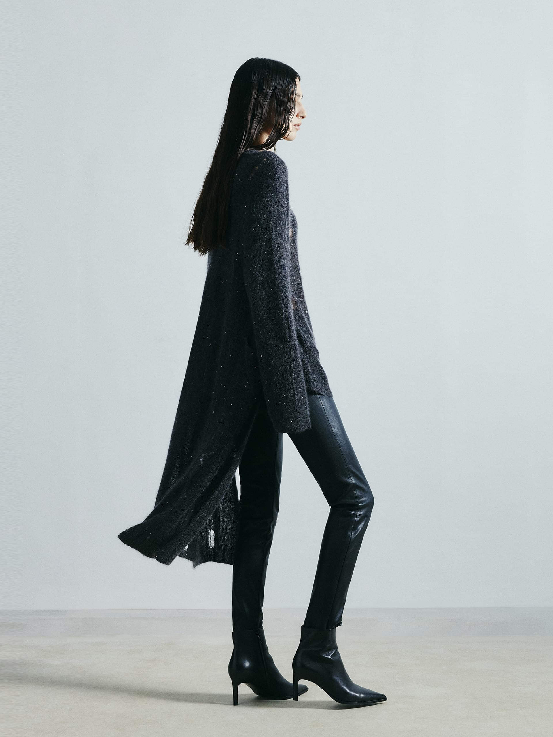 Distressed Detail Long Cardigan - Image 7