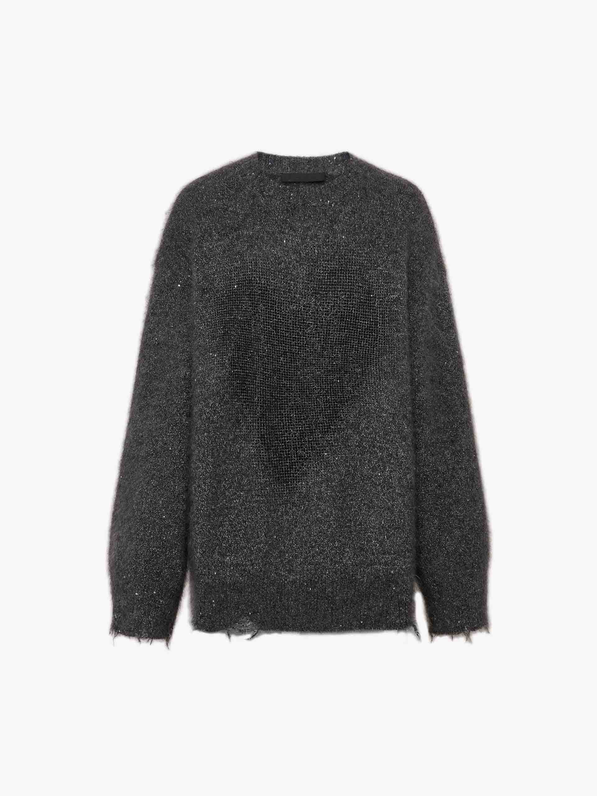 Distressed Loose Sweater - Image 5