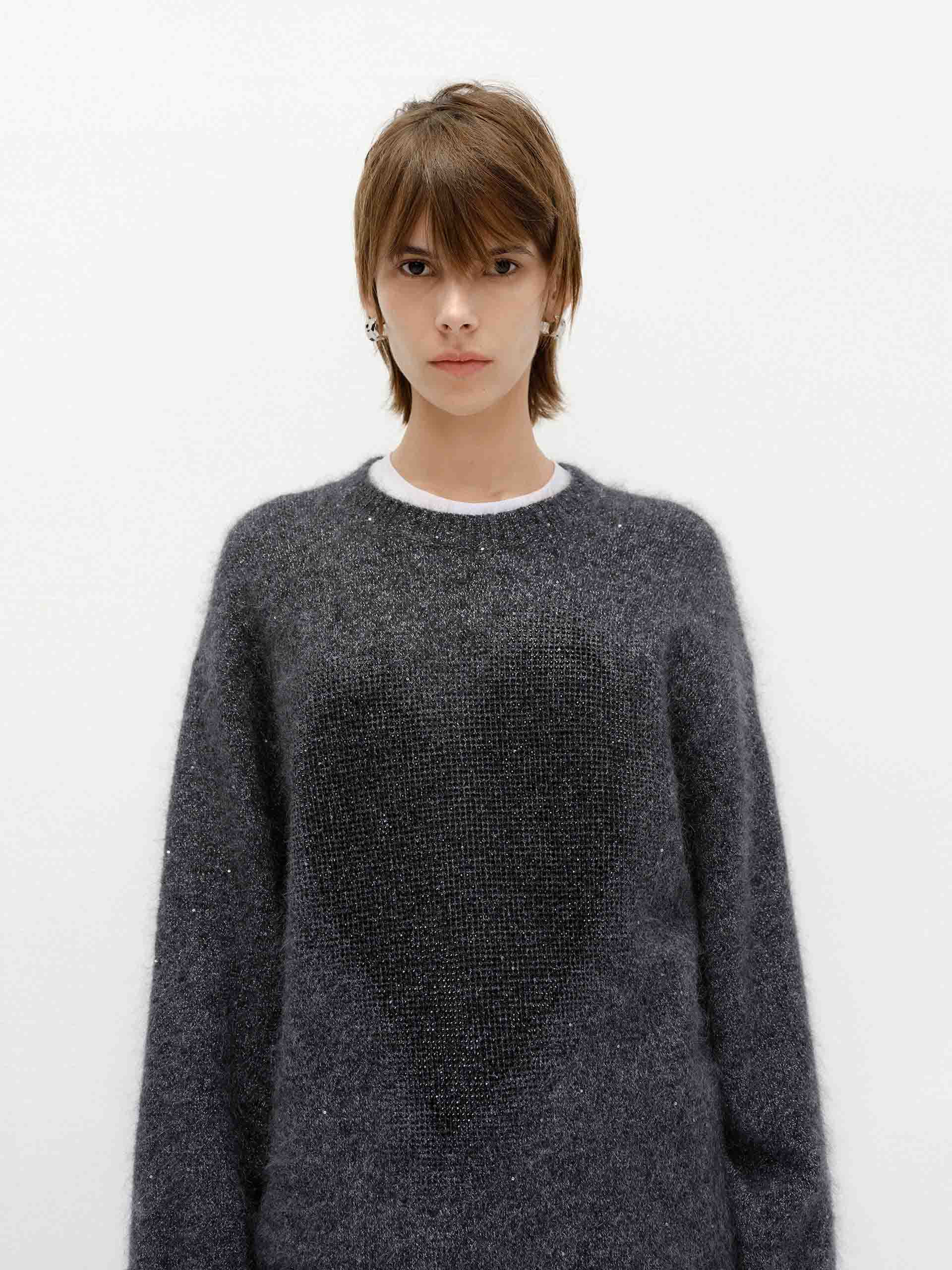 Distressed Loose Sweater - Image 6