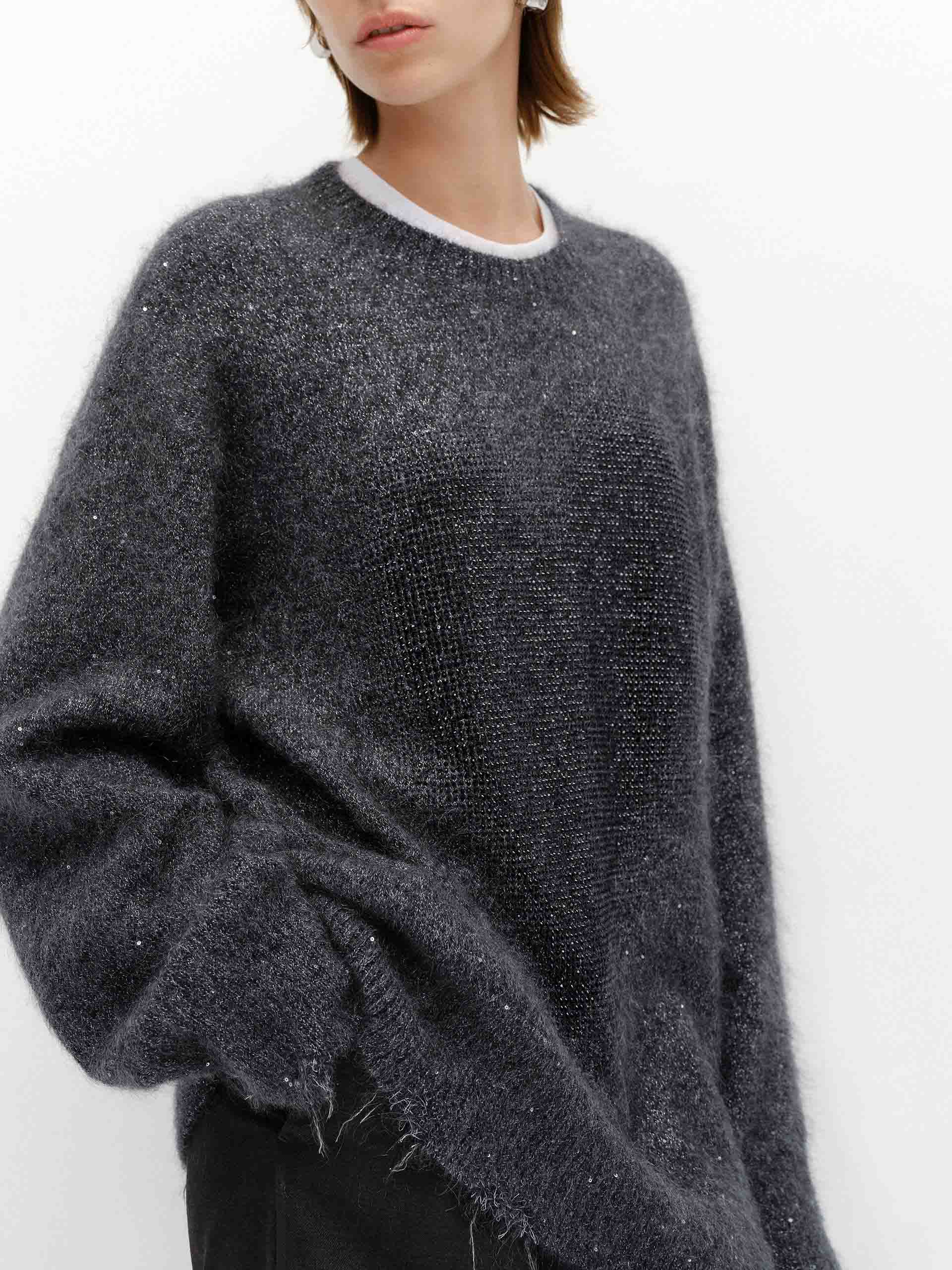 Distressed Loose Sweater - Image 8