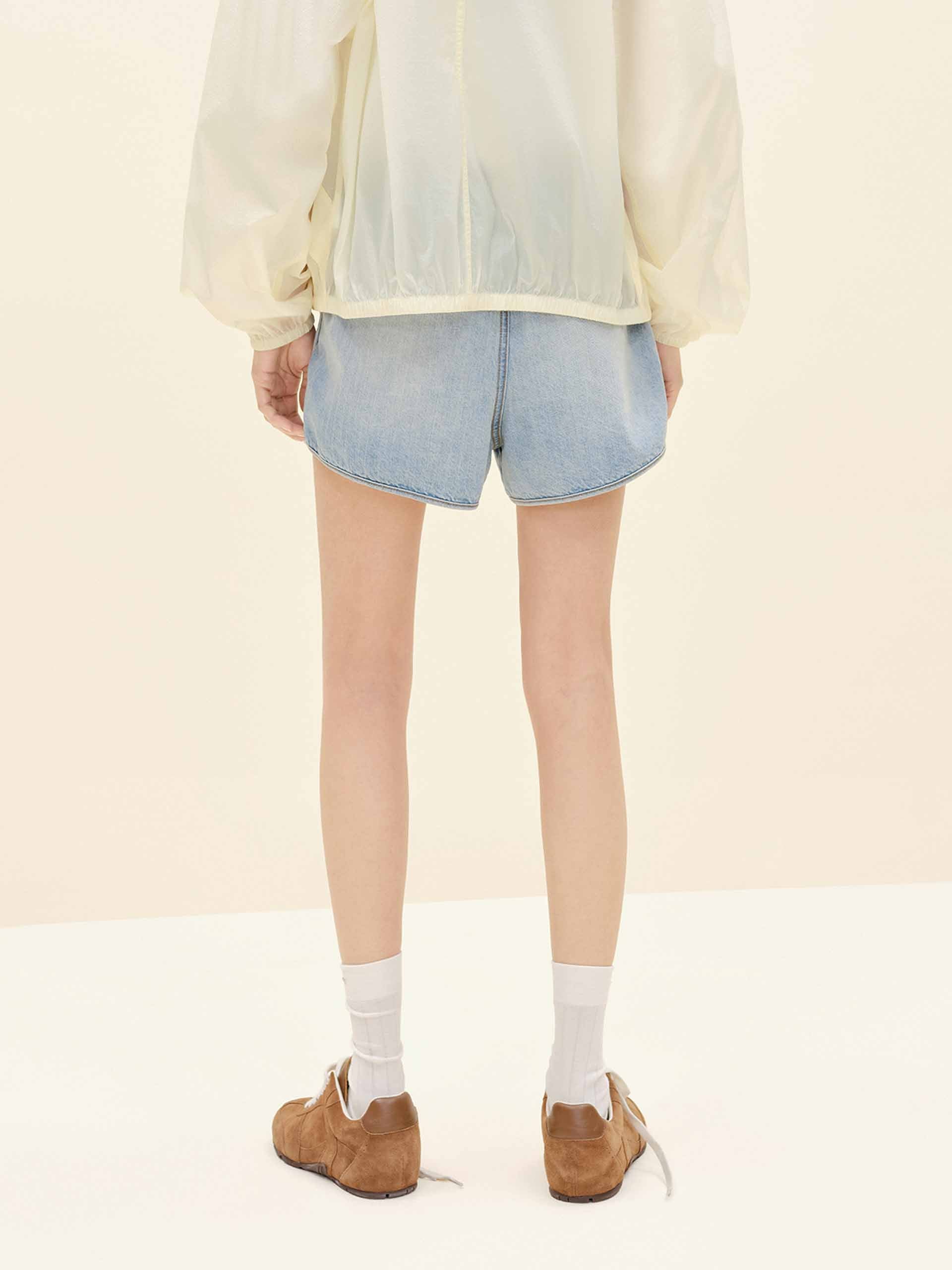Dolphin Hem Drawstring Shorts - Image 3