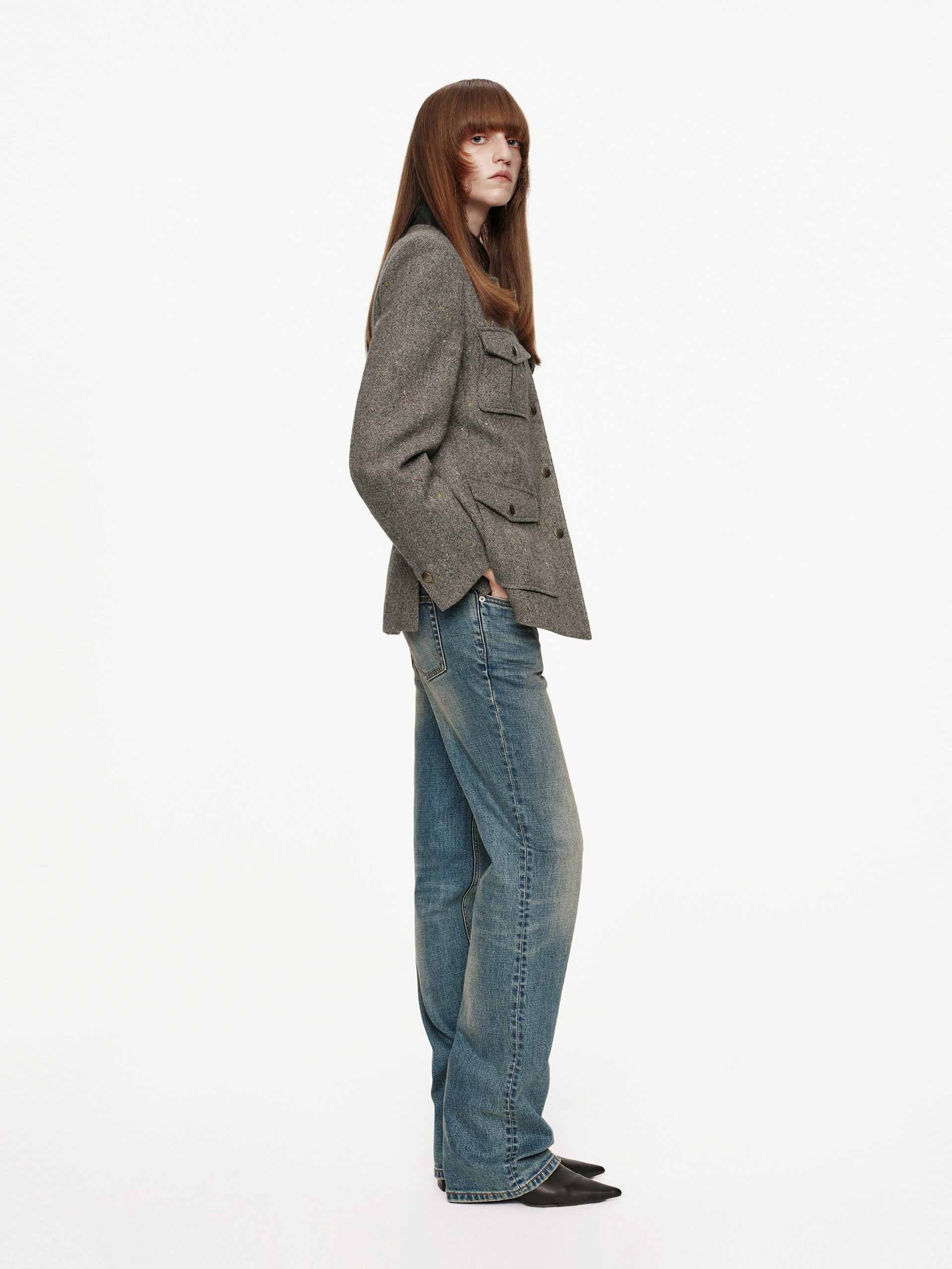 Donegal Tweed Button Coat - Image 2