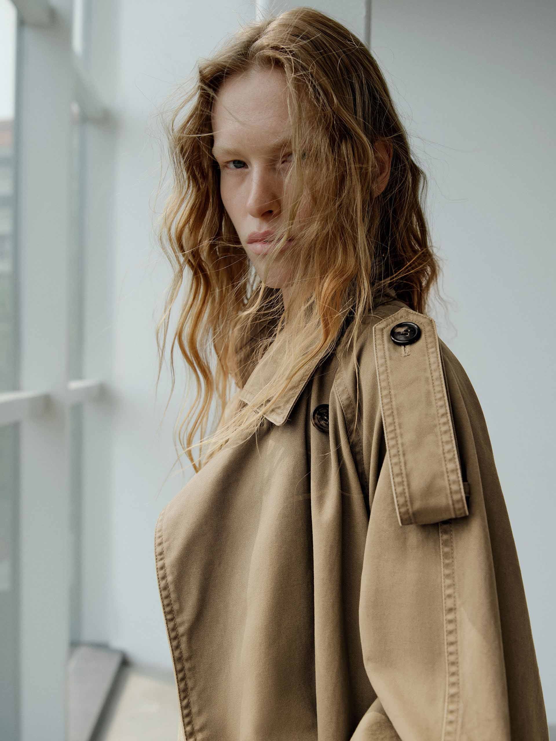 Double Breasted Trench Coat - Image 8