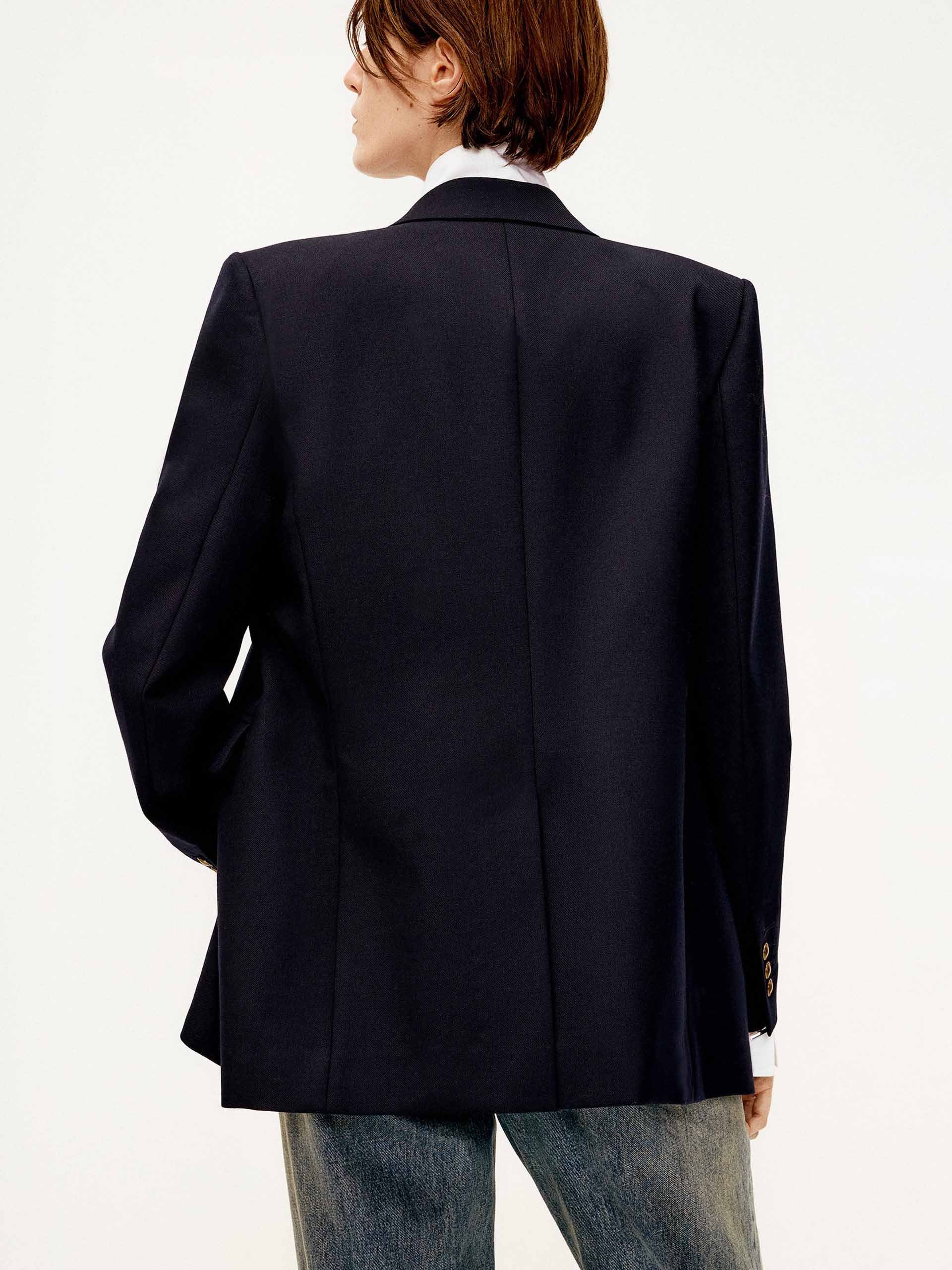 Double Breasted Wool Blazer - Image 6