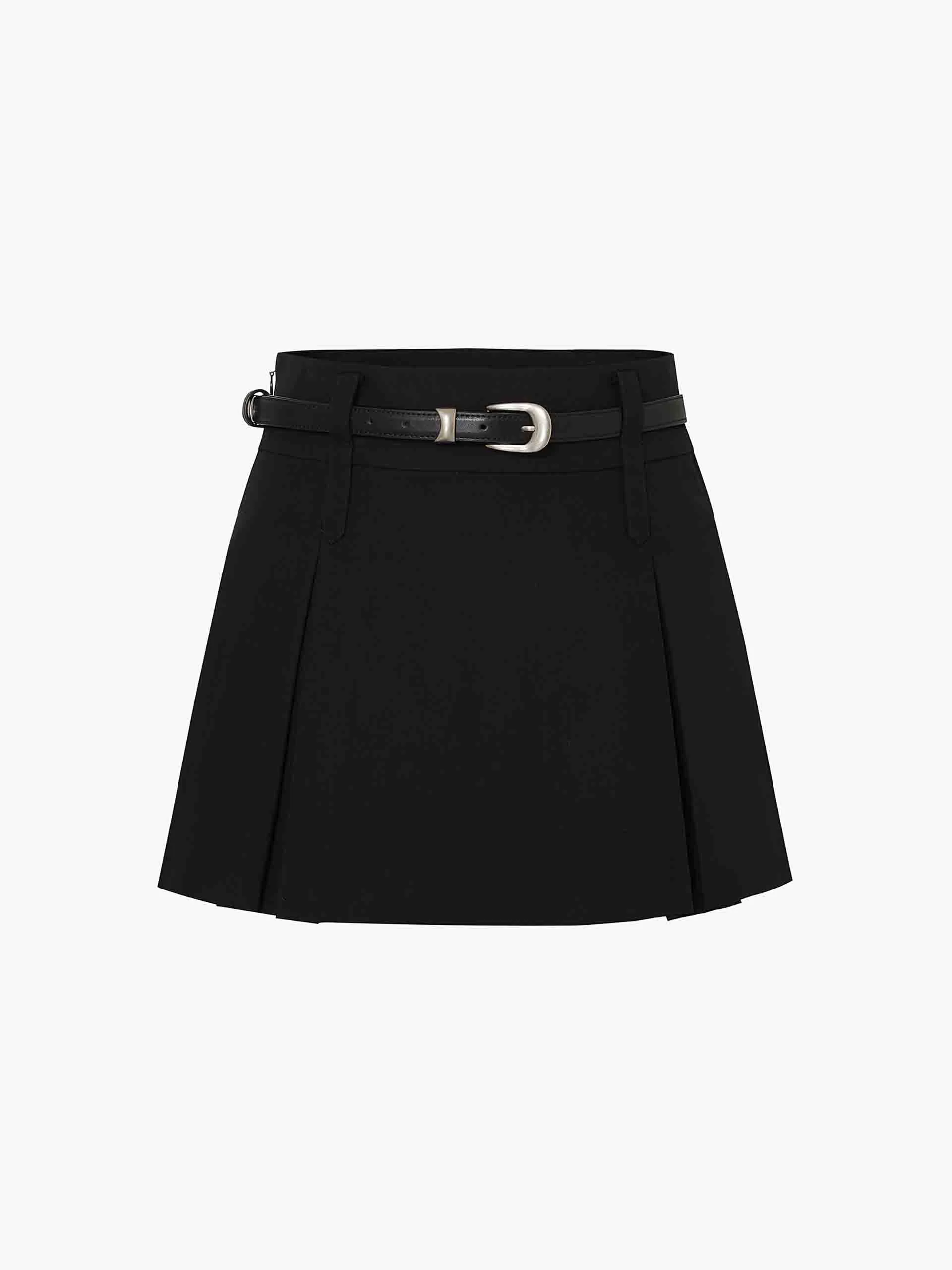 Double Waist Loop Mini Skirt - Image 13