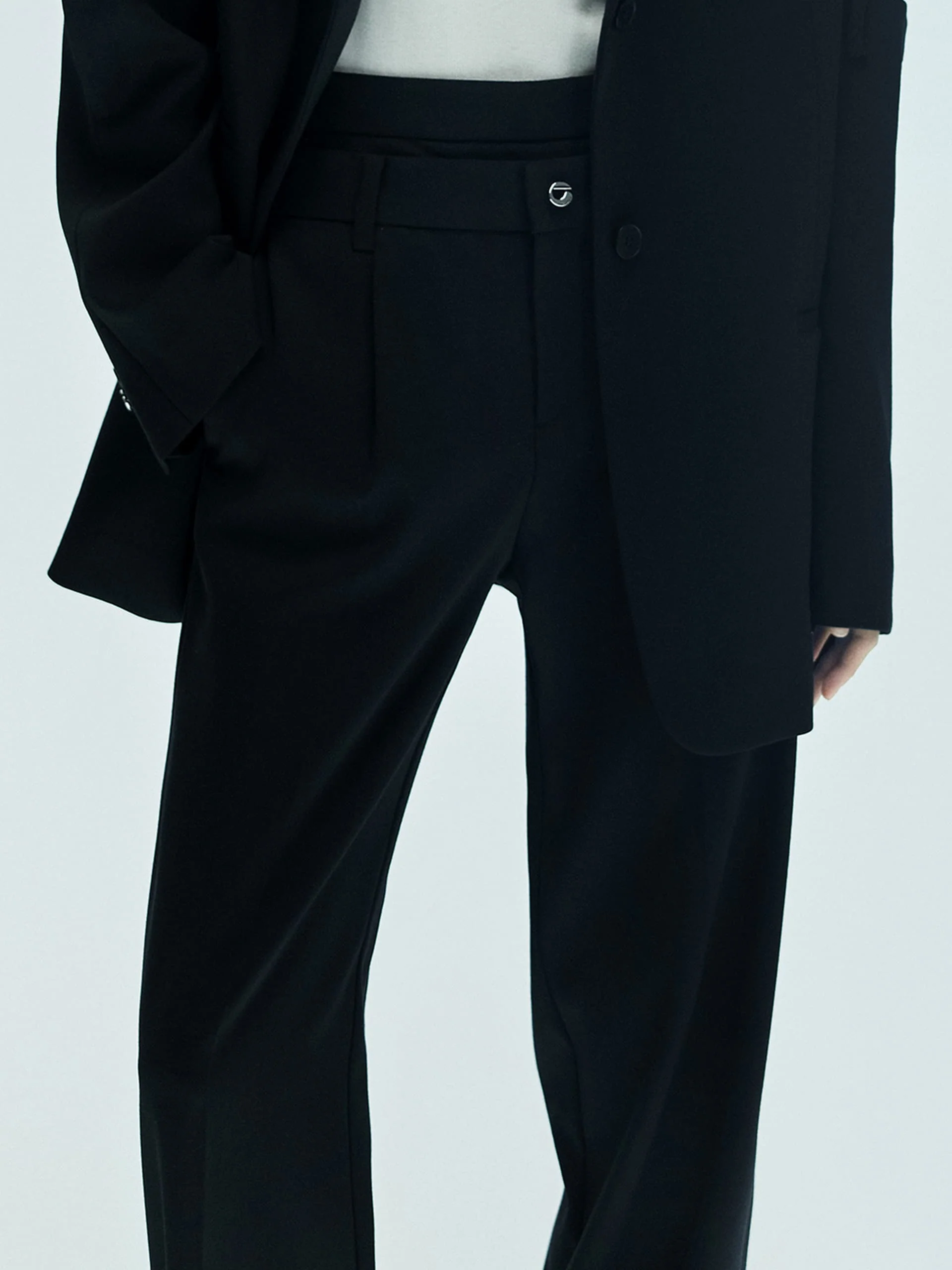 Double Waistband Tailored Pants - Image 3