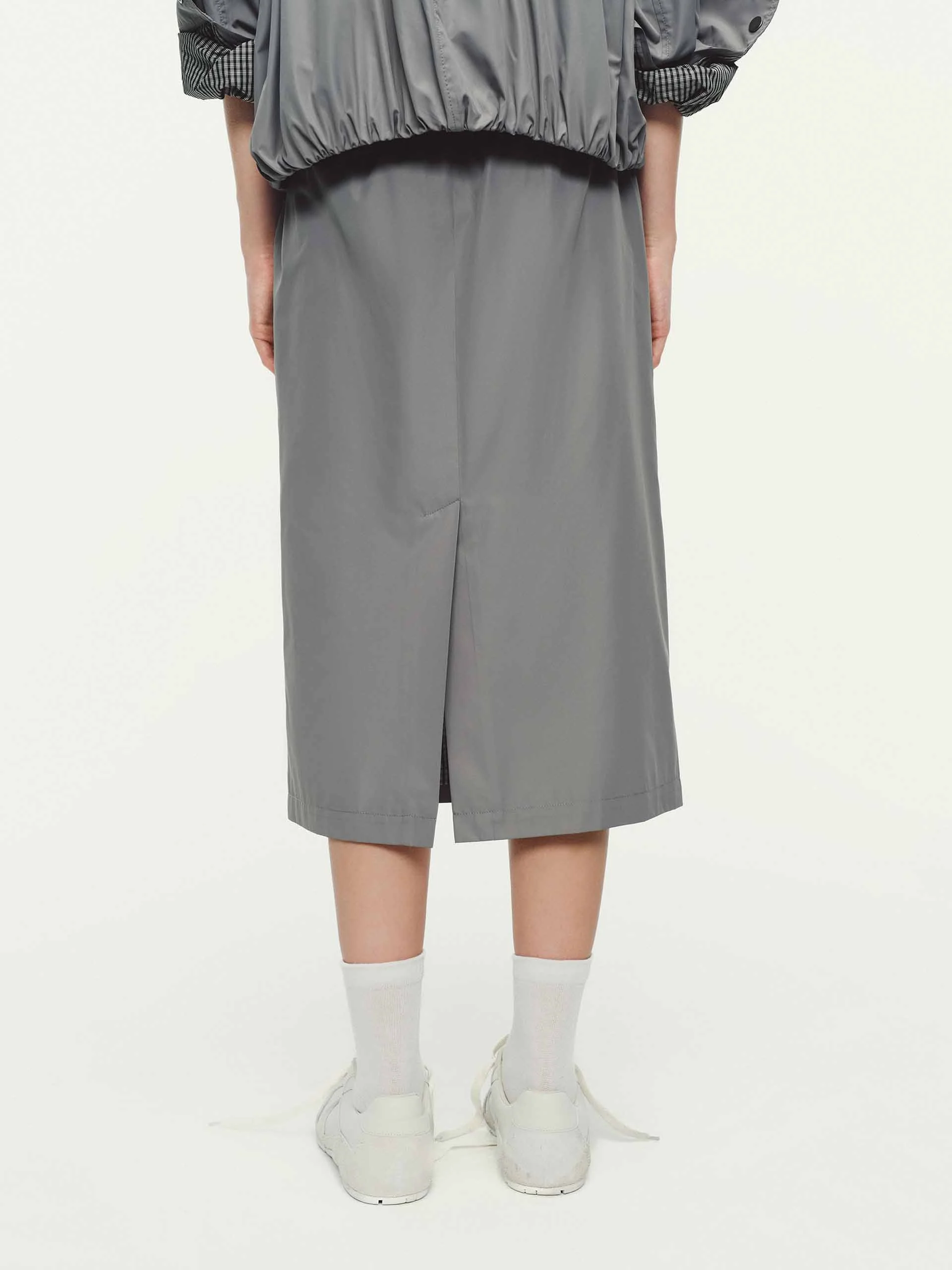 Drawstring Adjustable Midi Skirt - Image 3