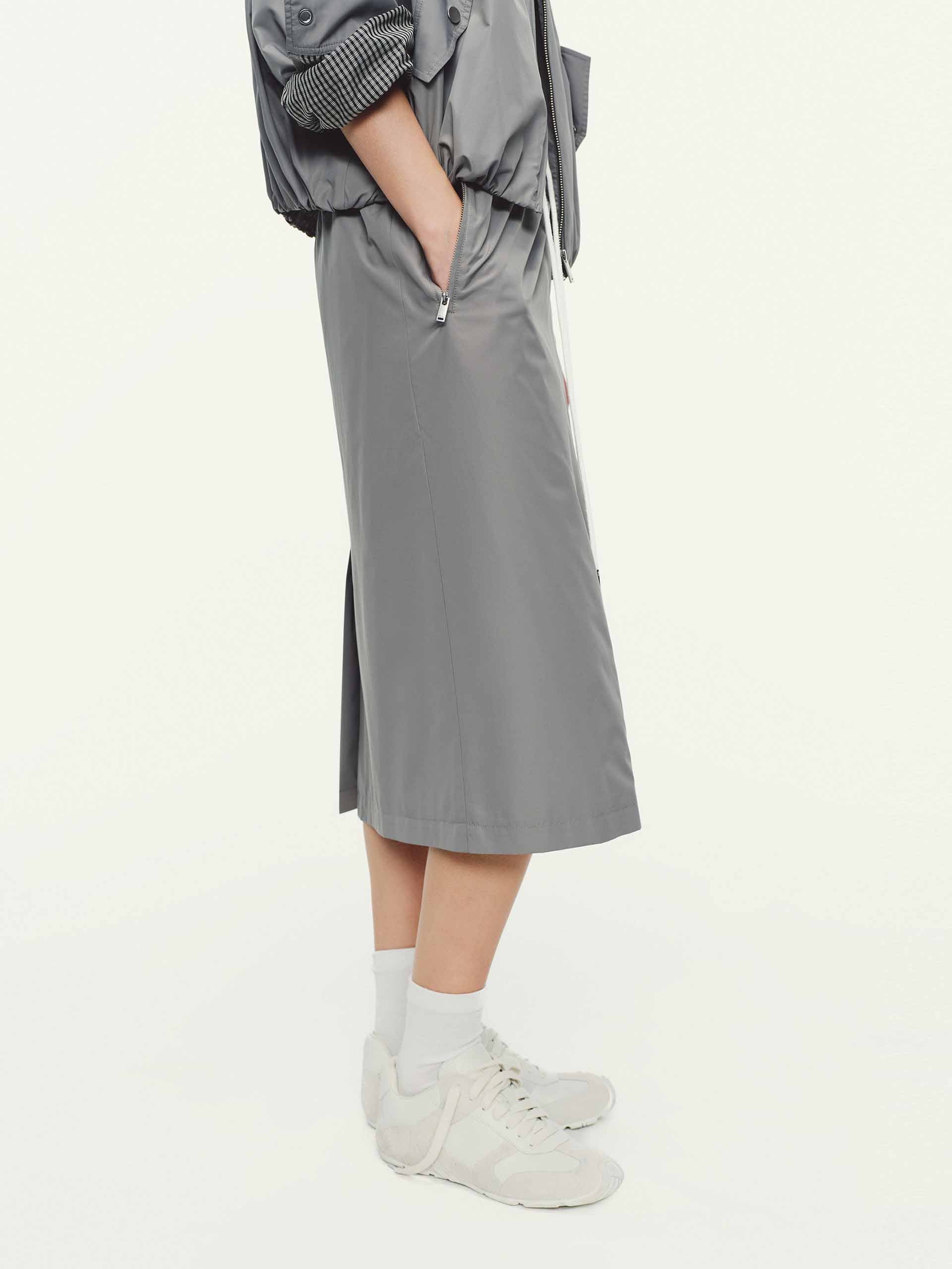 Drawstring Adjustable Midi Skirt - Image 8
