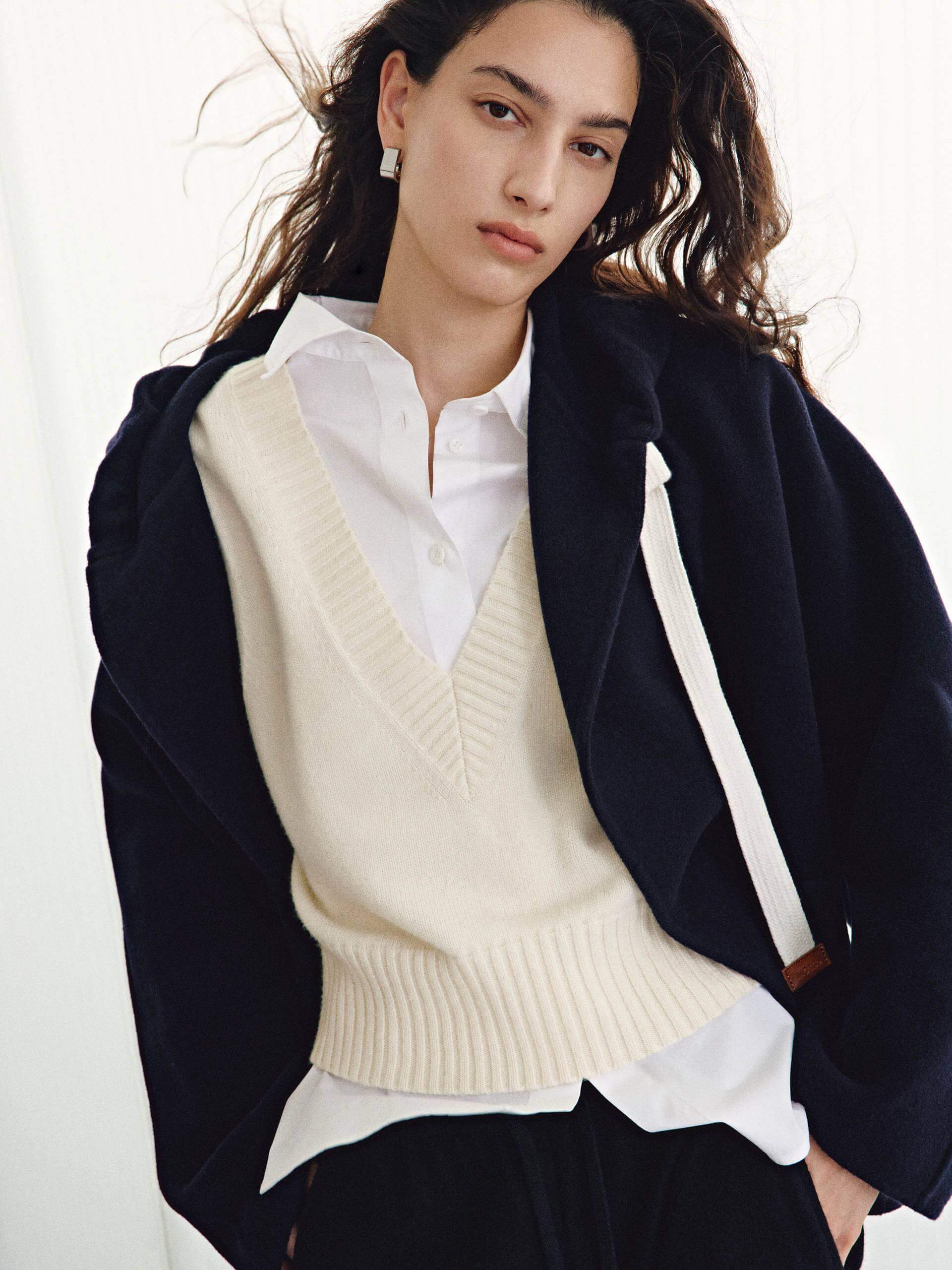 Drawstring Detail Wool Coat - Image 21
