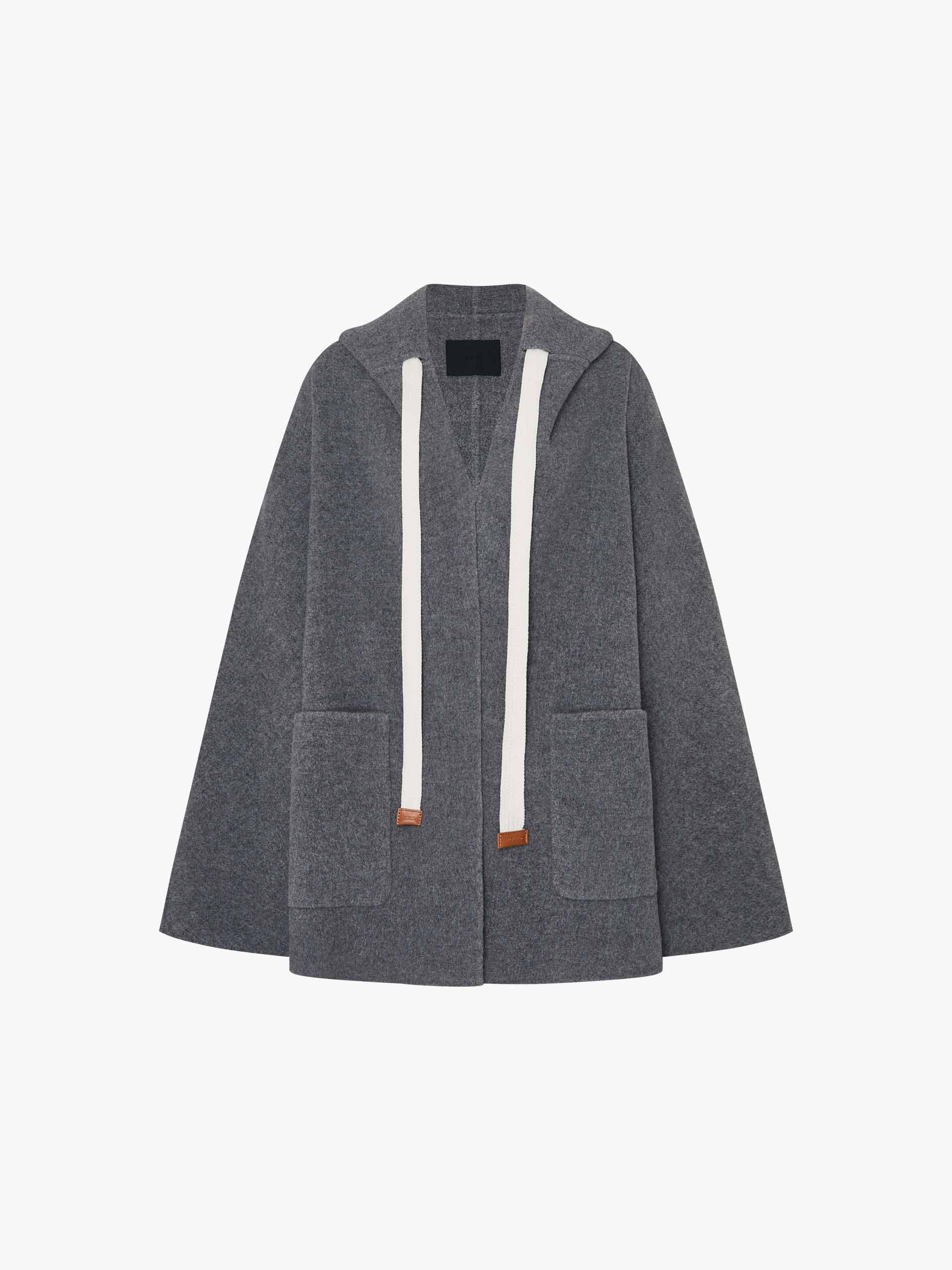 Drawstring Detail Wool Coat - Image 5