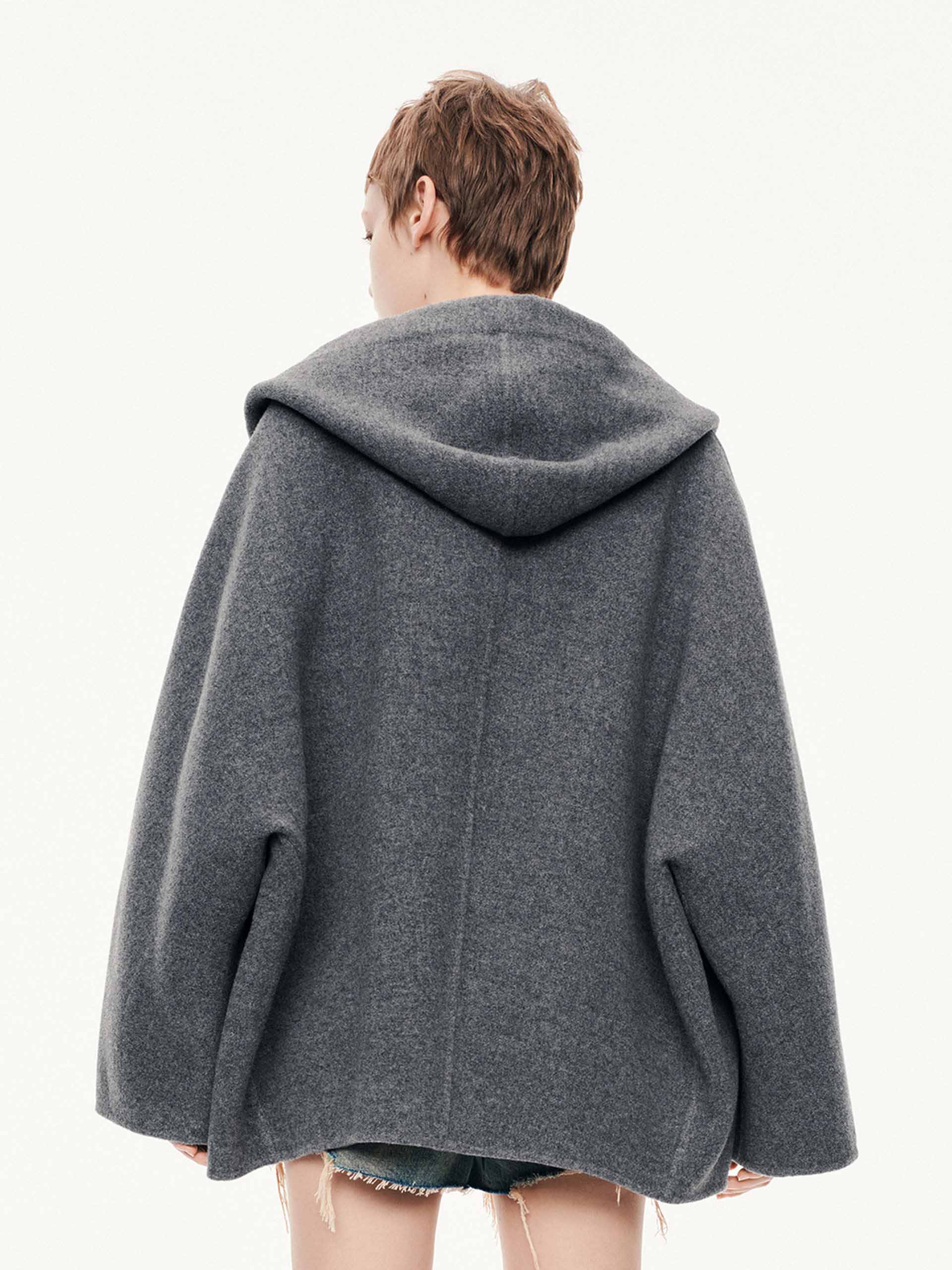 Drawstring Detail Wool Coat - Image 6