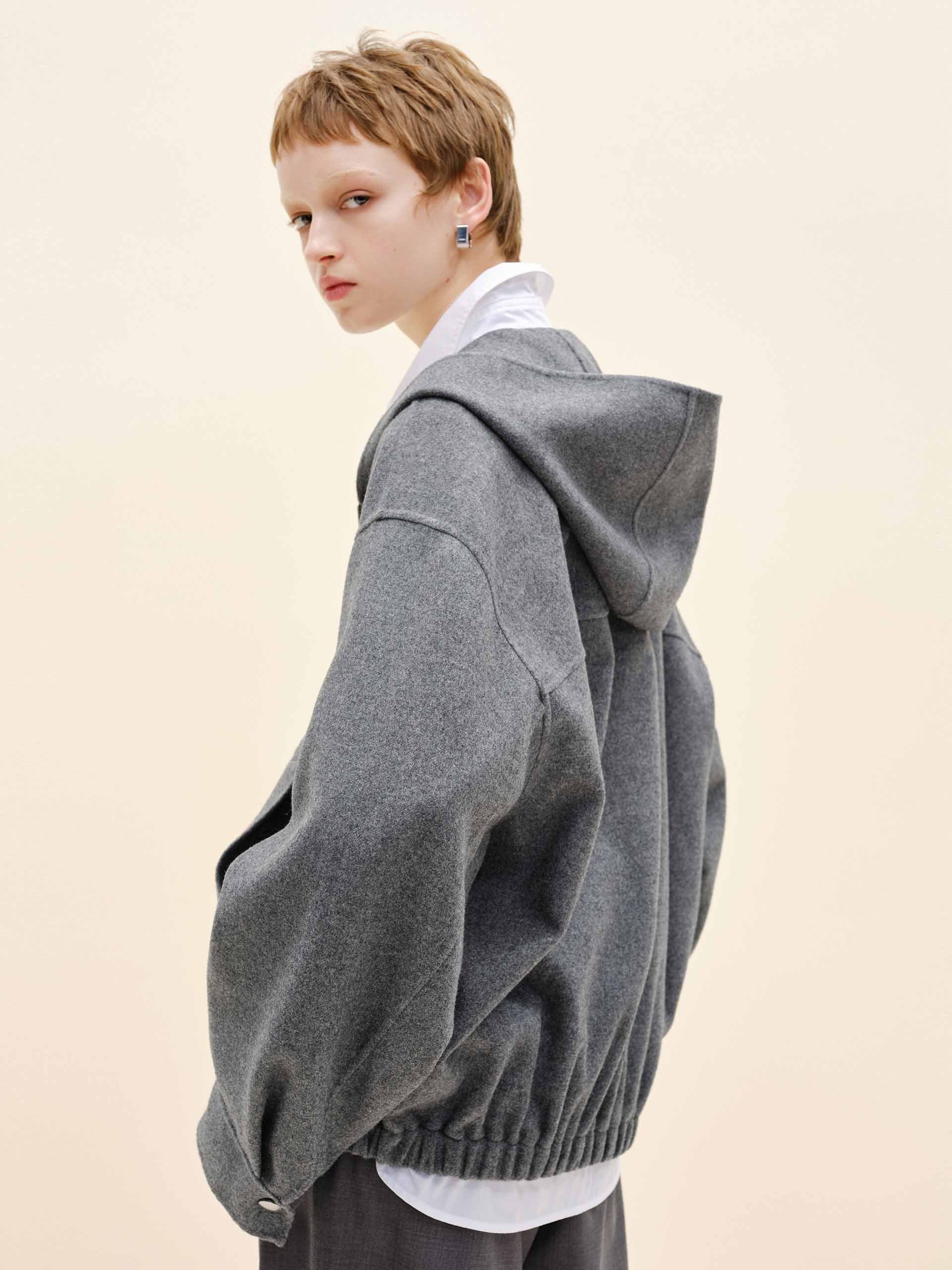 Drawstring Hem Hooded Coat - Image 16