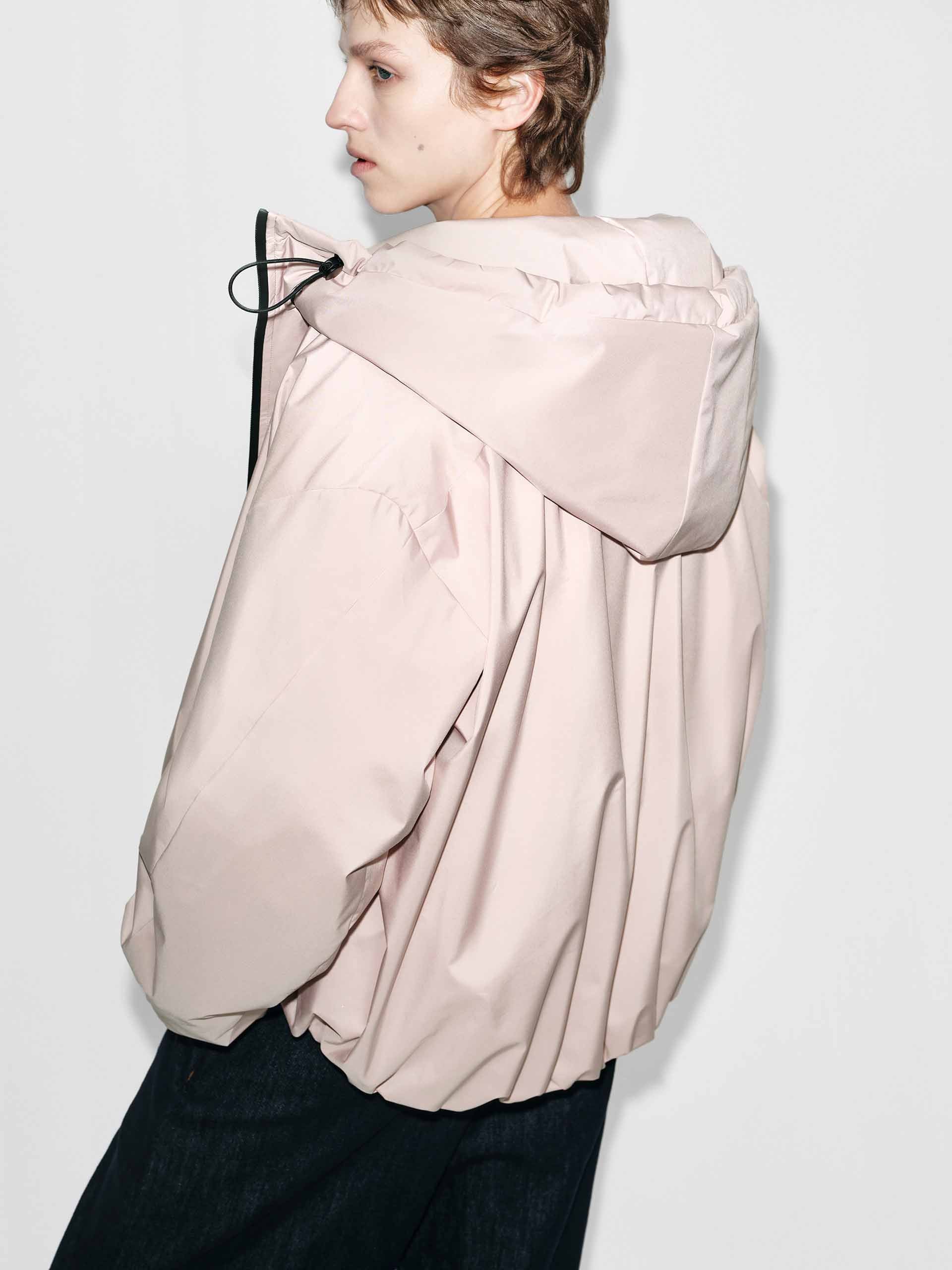 Drawstring Hooded Down Jacket - Image 7