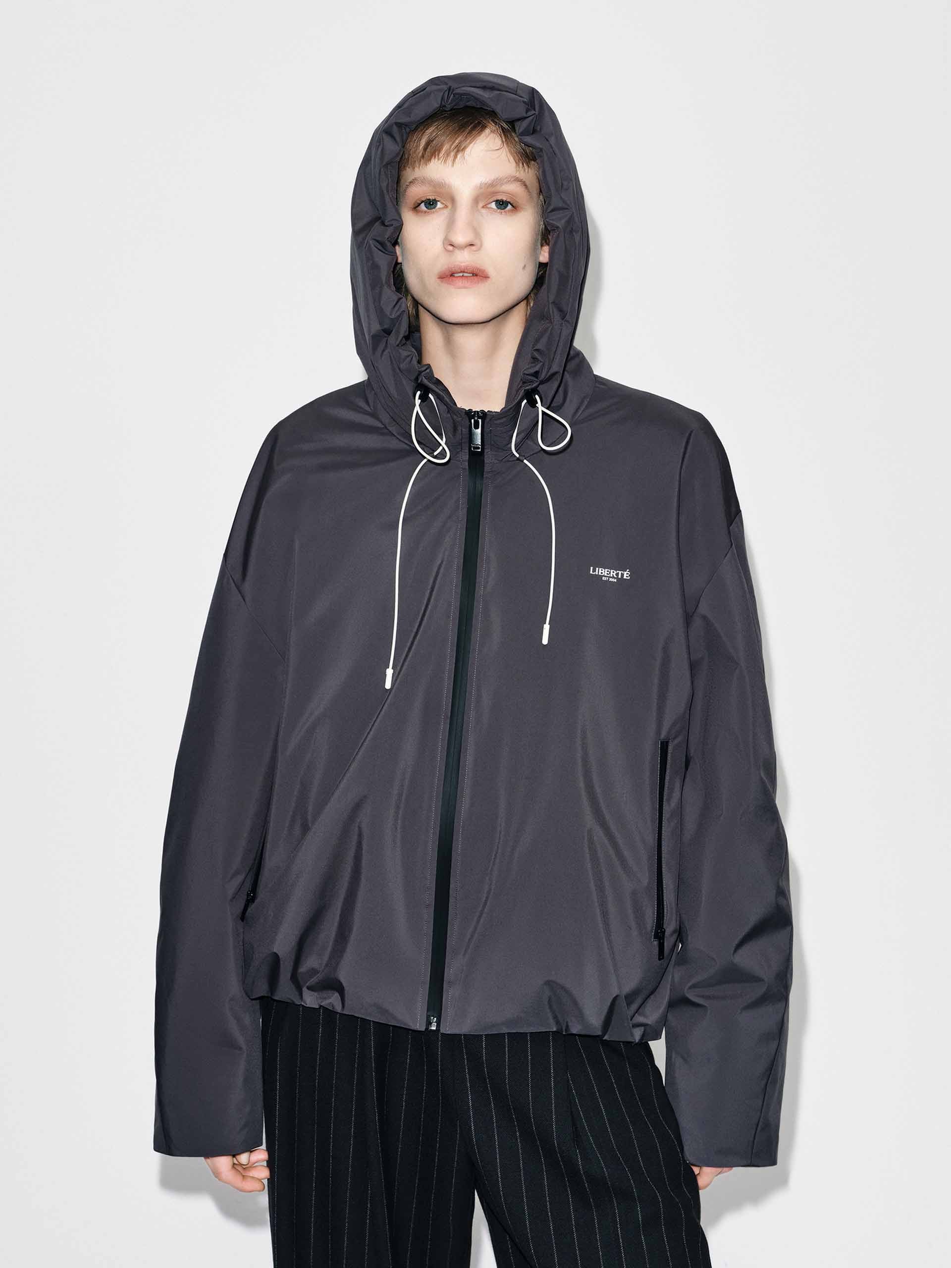 Drawstring Hooded Down Jacket - Image 9