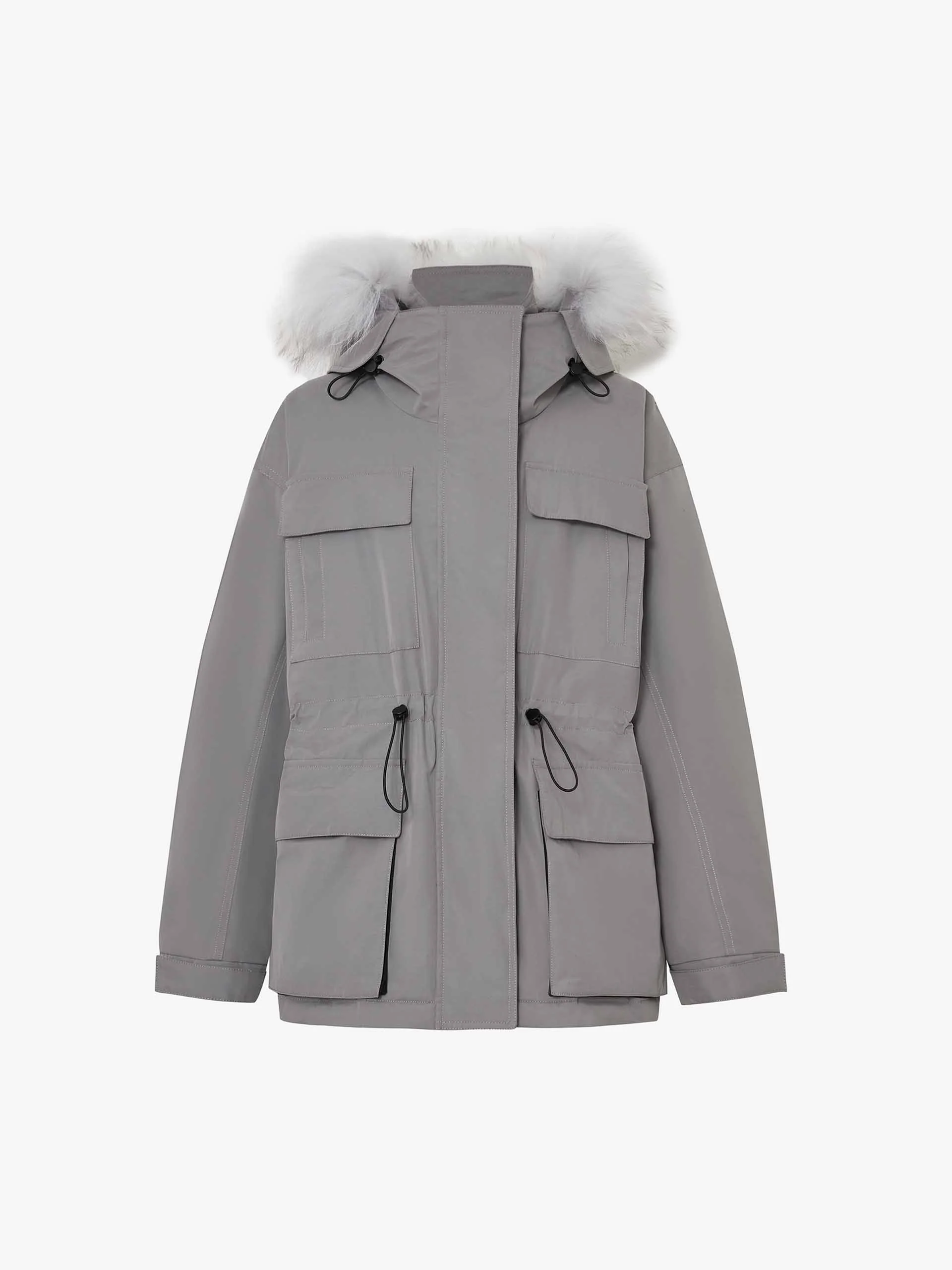 Drawstring Hooded Puffer Jacket - Image 13