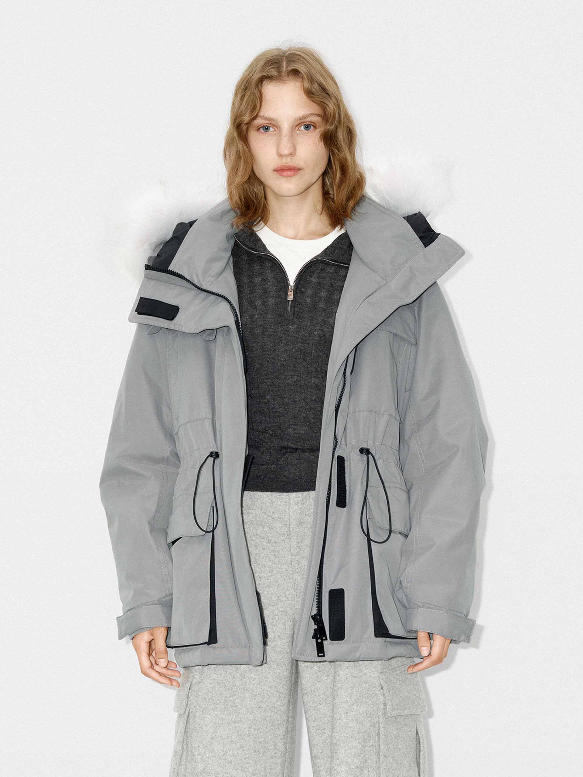 Drawstring Hooded Puffer Jacket - Image 15