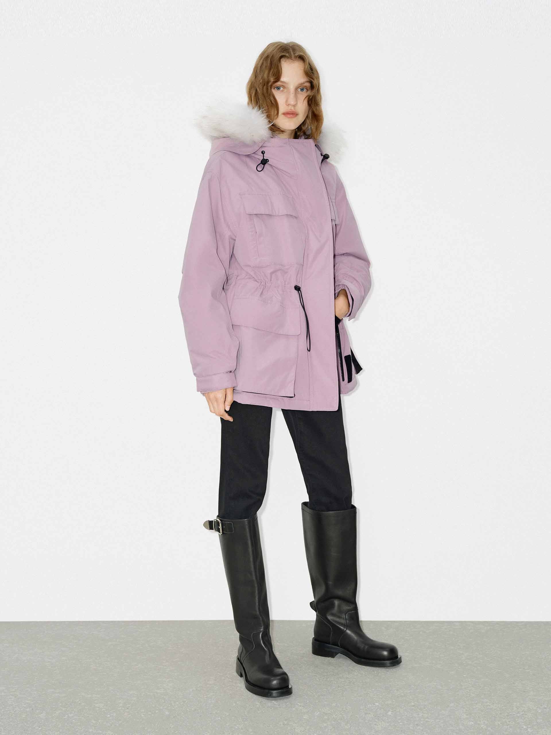 Drawstring Hooded Puffer Jacket - Image 6